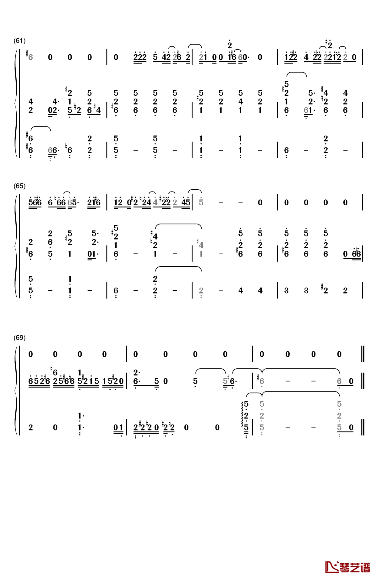 sorry seems to be the hardest word钢琴简谱-数字双手-elton john5