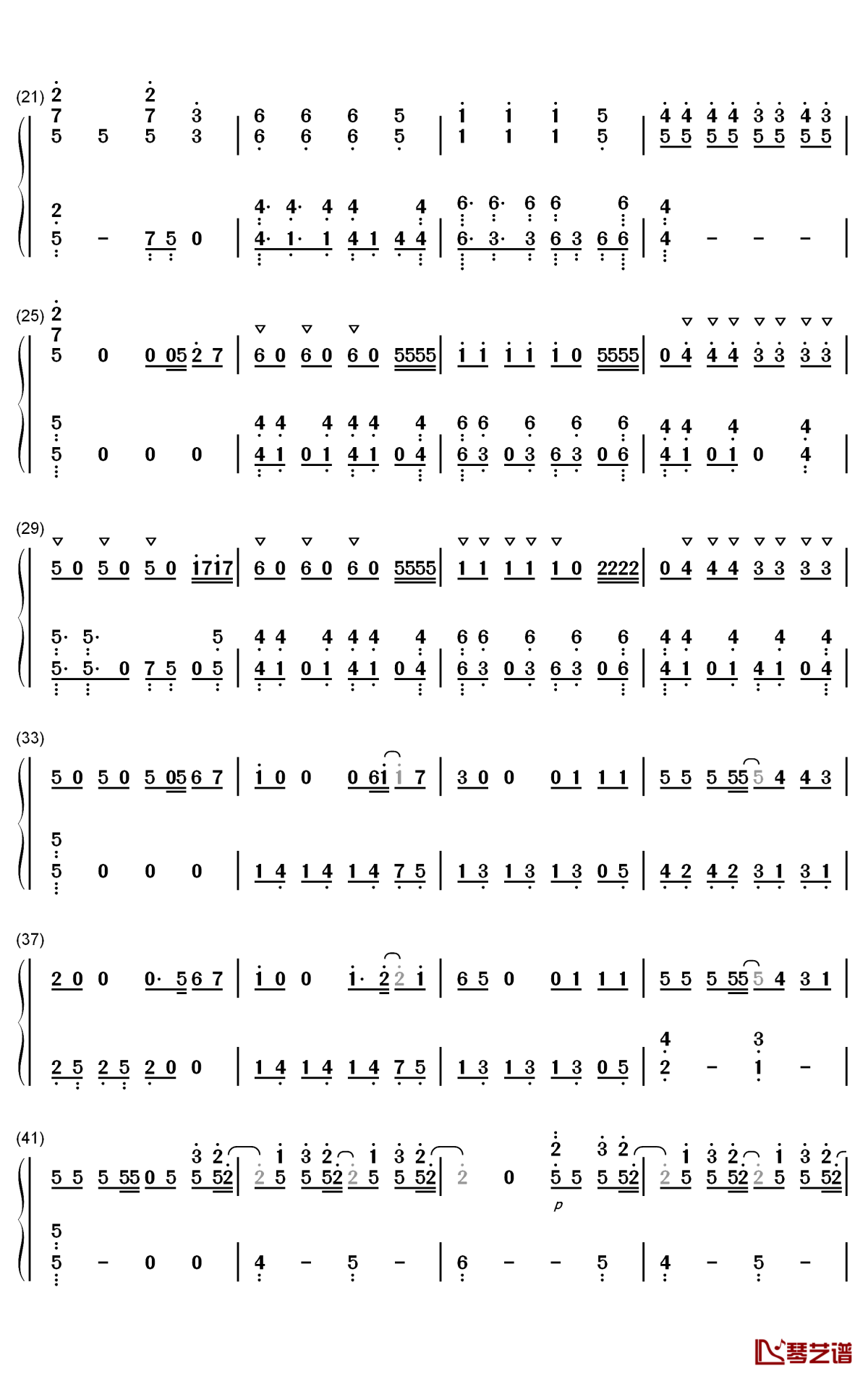 end of time钢琴简谱-数字双手-alan walker k-391 ahrix2