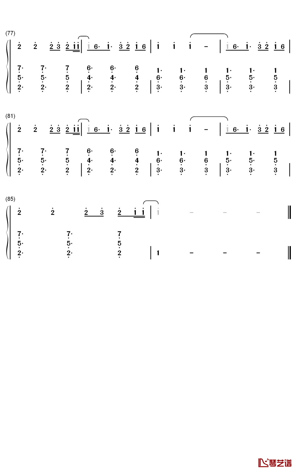 the truth钢琴简谱-数字双手-kygo valerie broussard5