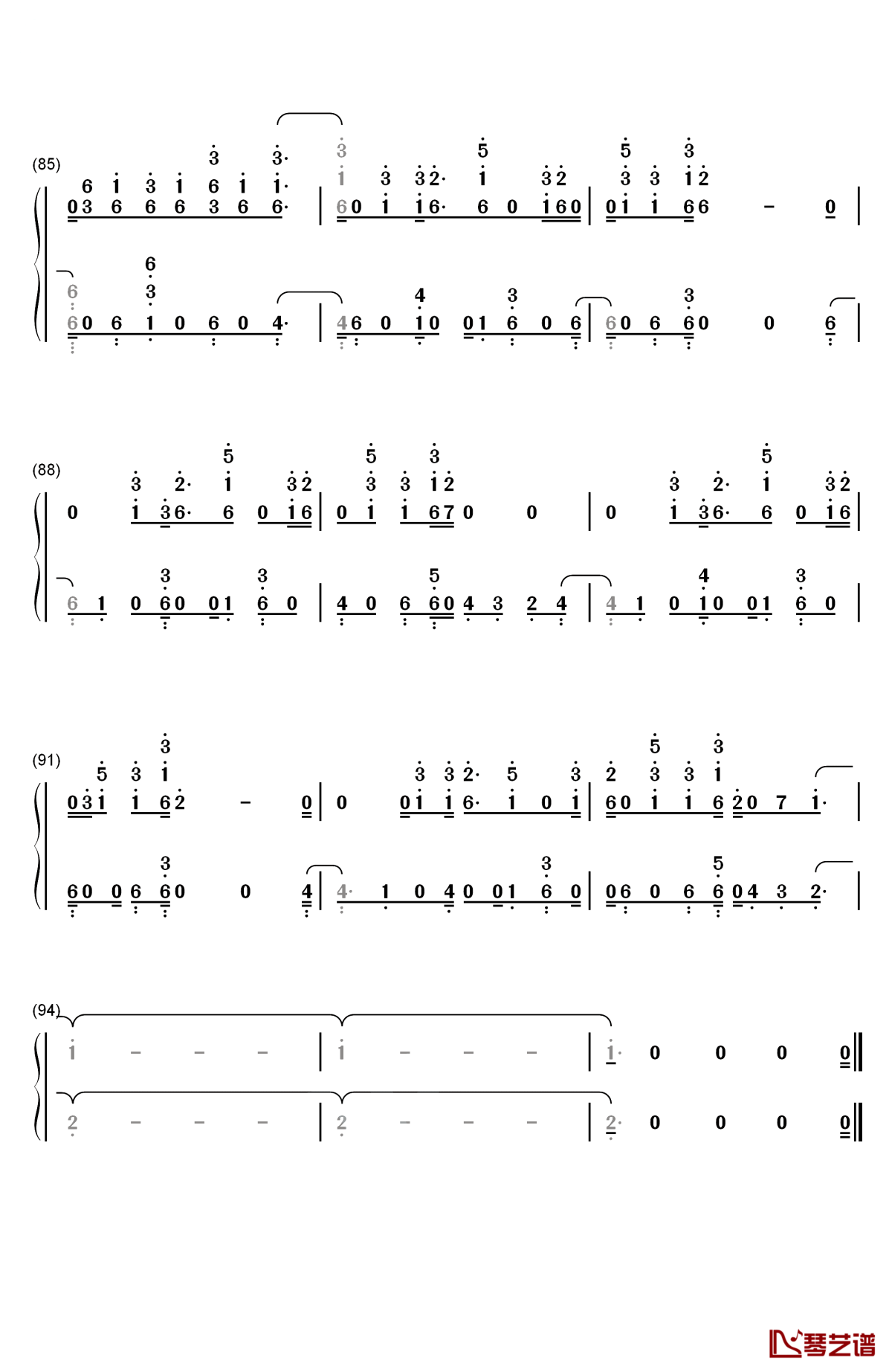 somebody钢琴简谱-数字双手-the chainsmokers drew love7