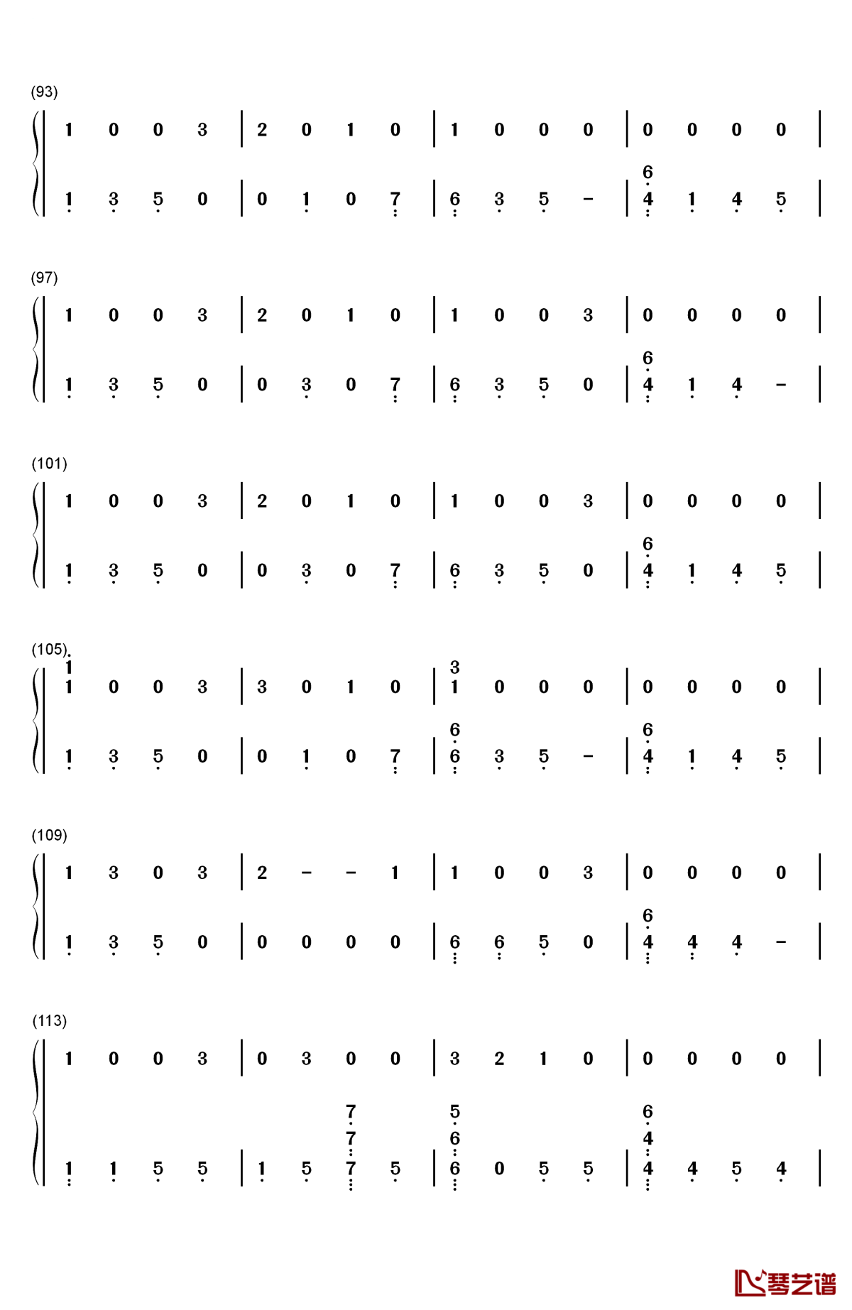 remind me to forget钢琴简谱-数字双手-kygo miguel5