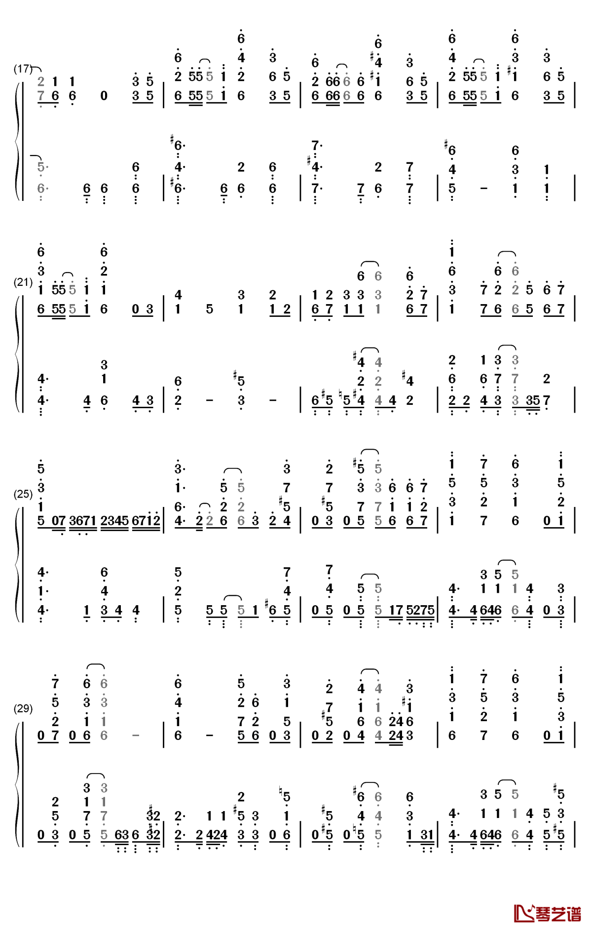 青春のリバーブ钢琴简谱-数字双手-赤崎千夏 户松遥 丰崎爱生2