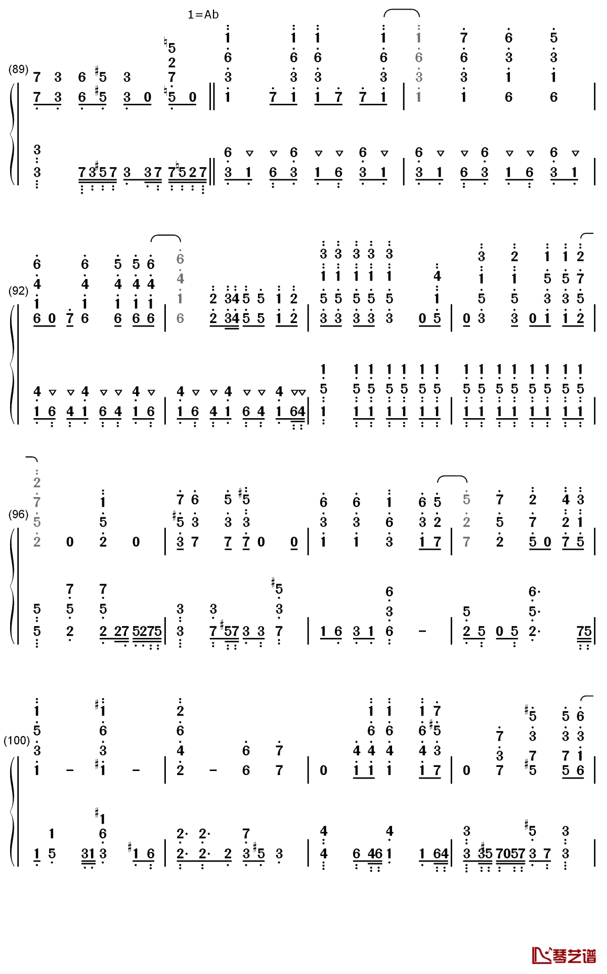 graphite diamond钢琴简谱-数字双手-may'n7