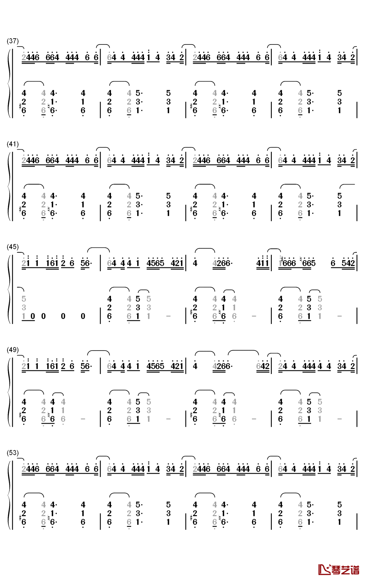 lose somebody钢琴简谱-数字双手-kygo onerepublic3