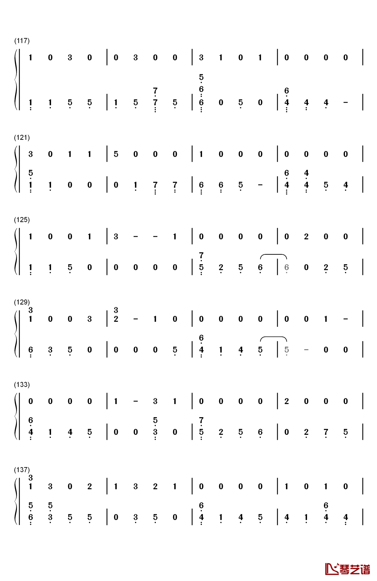 remind me to forget钢琴简谱-数字双手-kygo miguel6