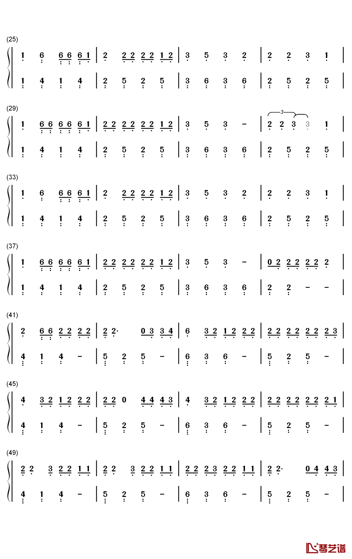 caramelo钢琴简谱-数字双手-ozuna2