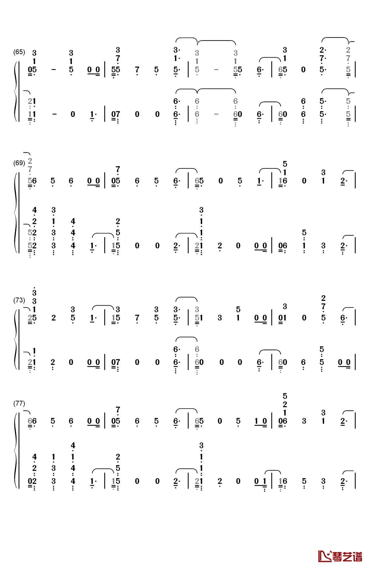 morning light钢琴简谱-数字双手-justin timberlake alicia keys5