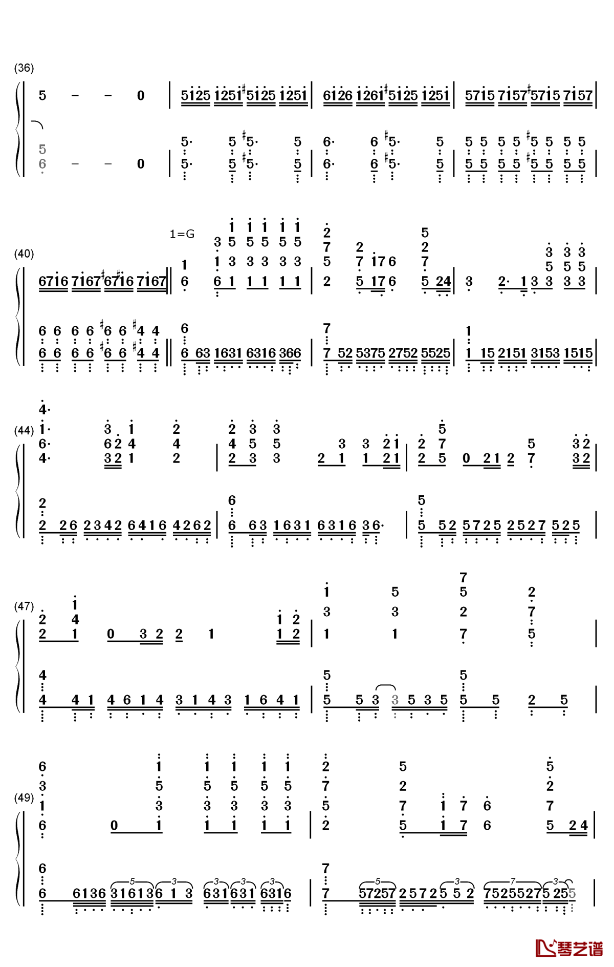 hanezeve caradhina钢琴简谱-数字双手-kevin penkin3