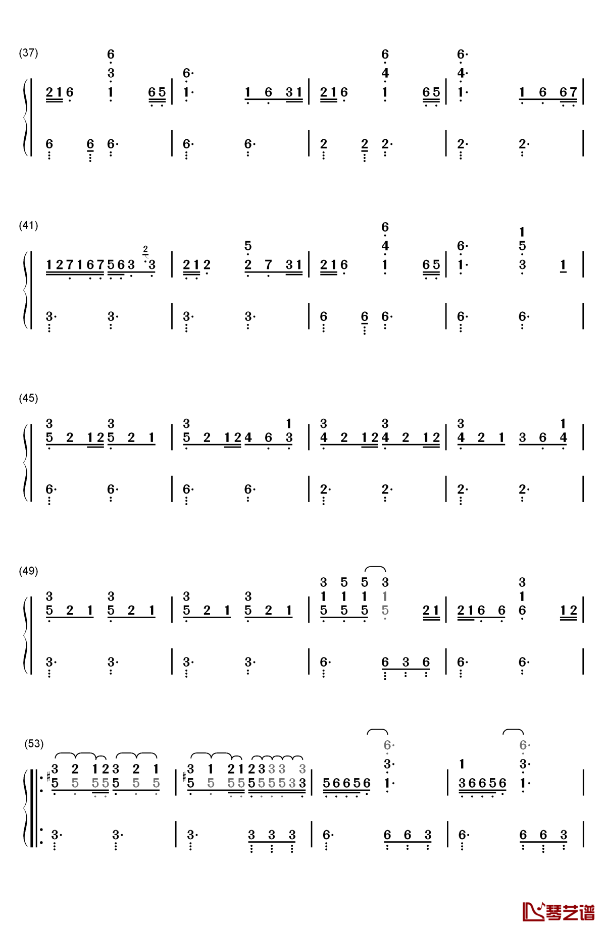 when you really love someone钢琴简谱-数字双手-alicia keys3