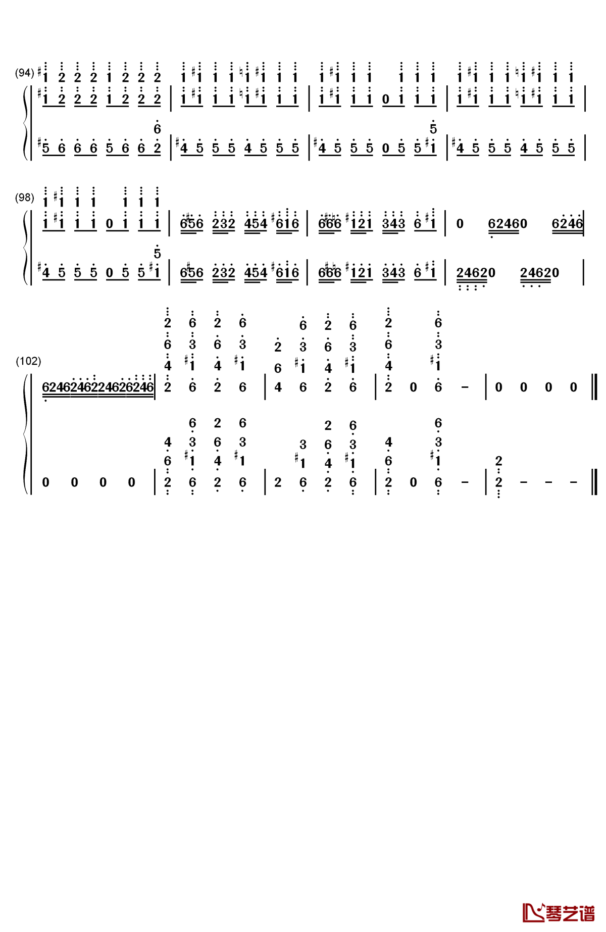 蜂鸟（kolibre）钢琴简谱-数字双手-马克西姆 maksim6