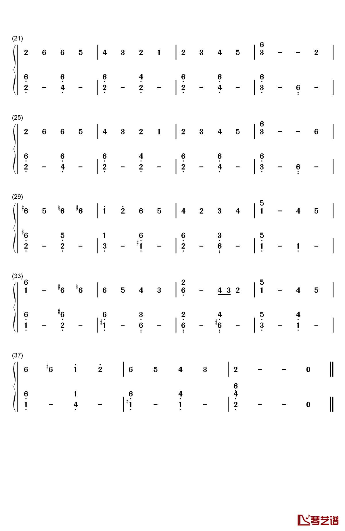 快乐的上帝（god rest you merry gentlemen）钢琴简谱-数字双手-william b. sandys2