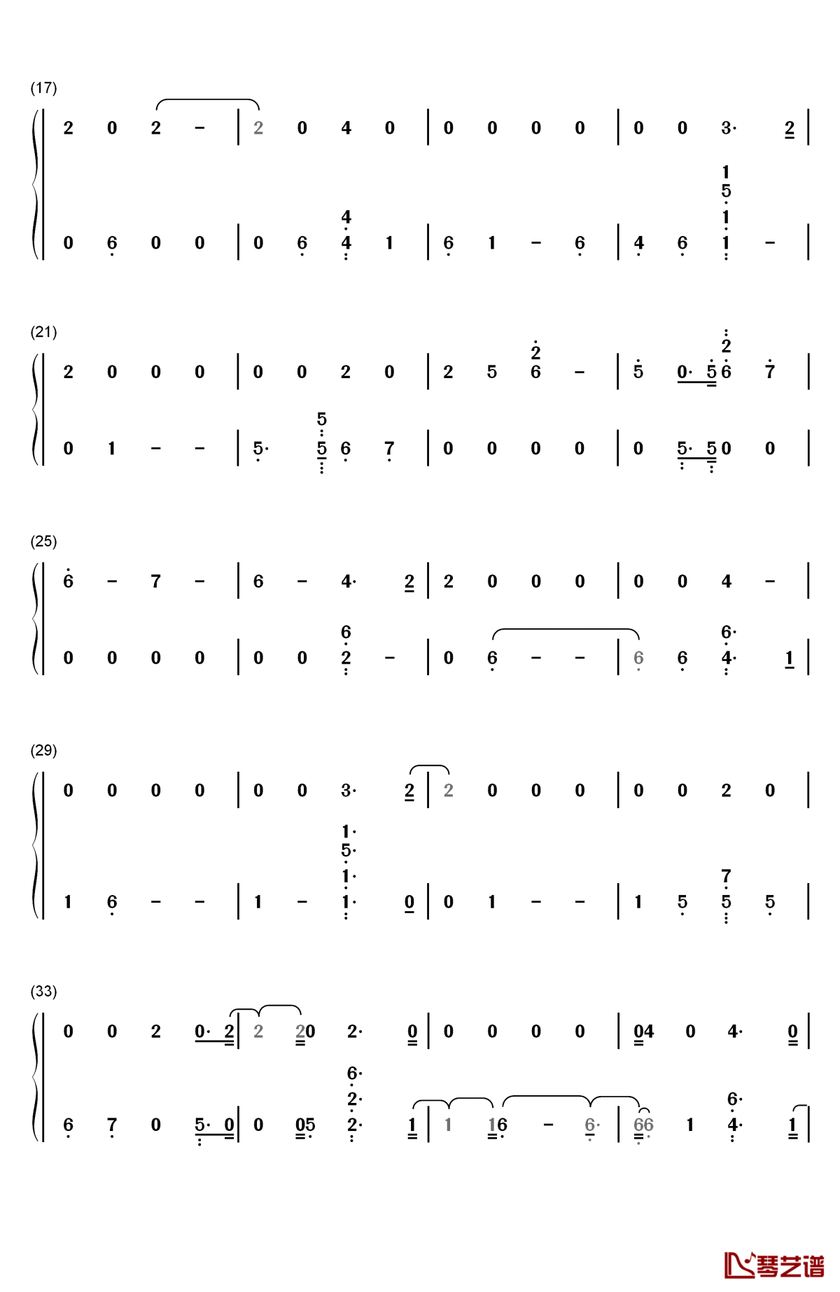 say something钢琴简谱-数字双手-justin timberlake2