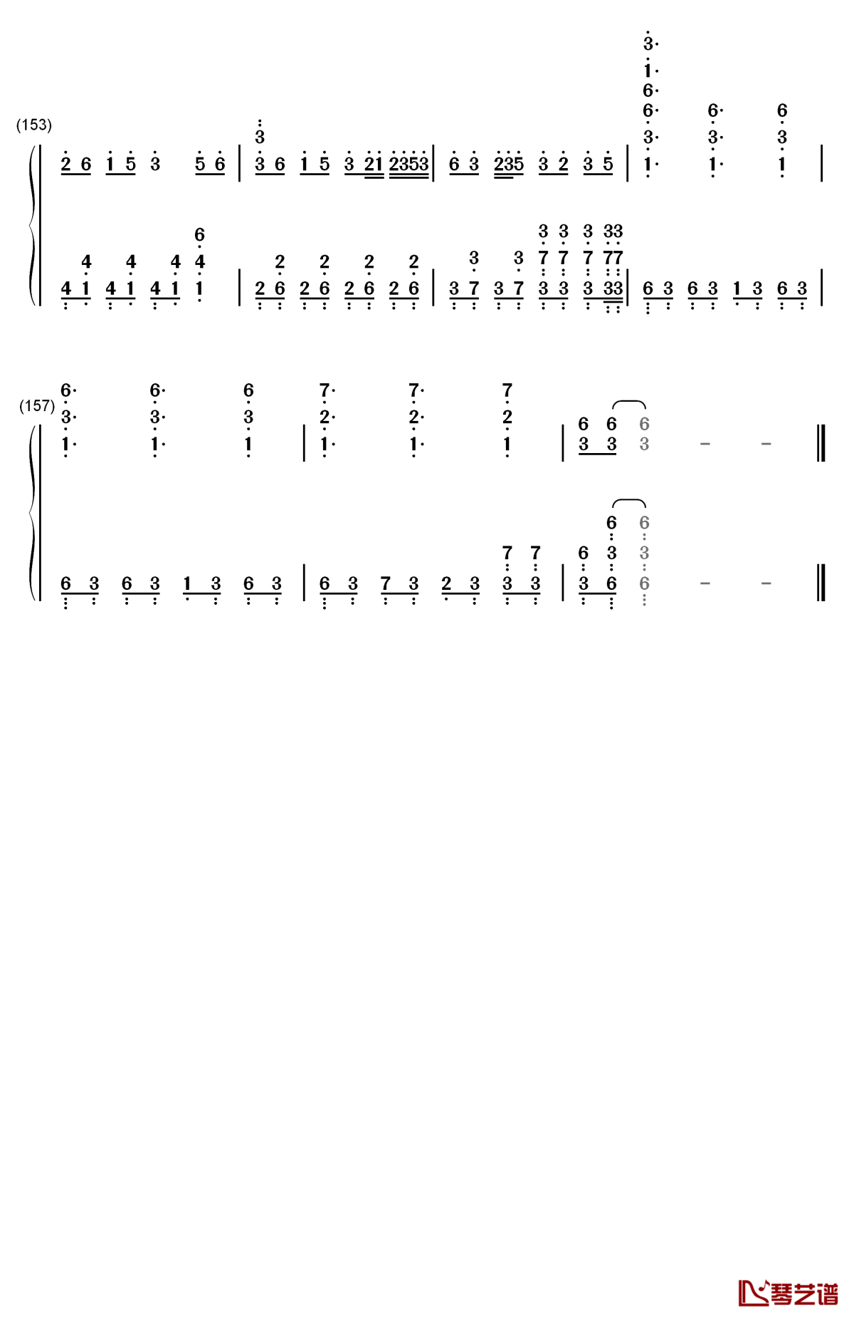 逆浪千秋钢琴简谱-数字双手-言和10