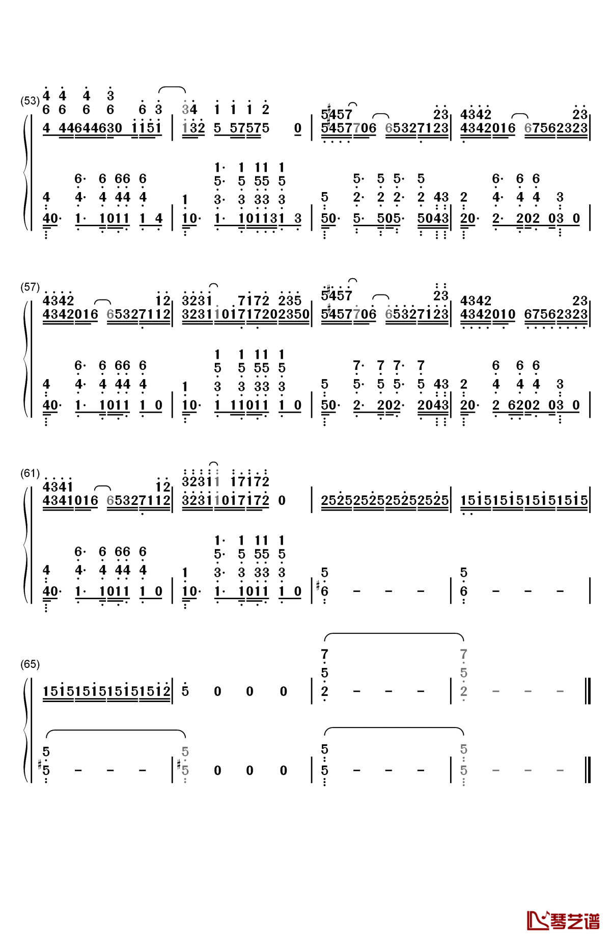 atlas钢琴简谱-数字双手-coldplay4