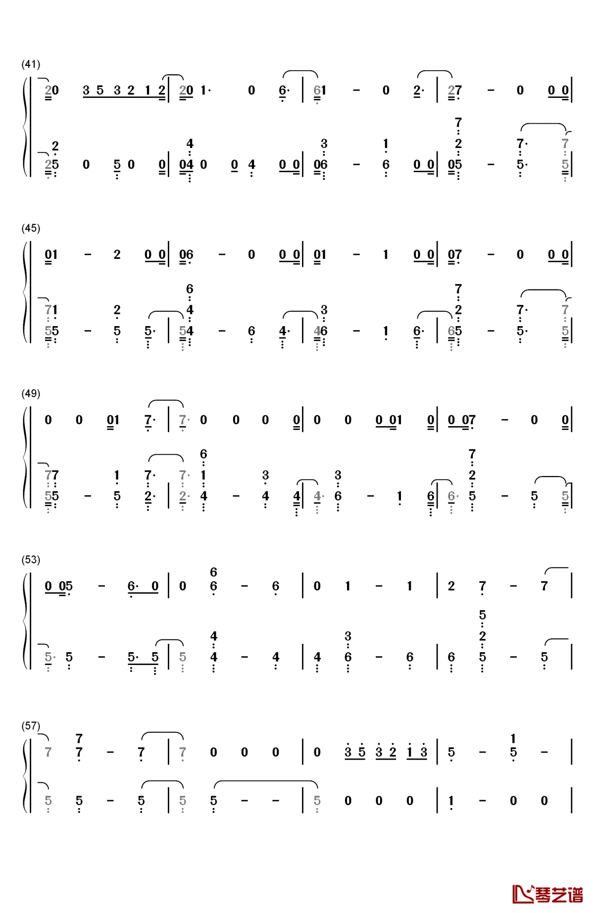 epiphany钢琴简谱-数字双手-防弹少年团3