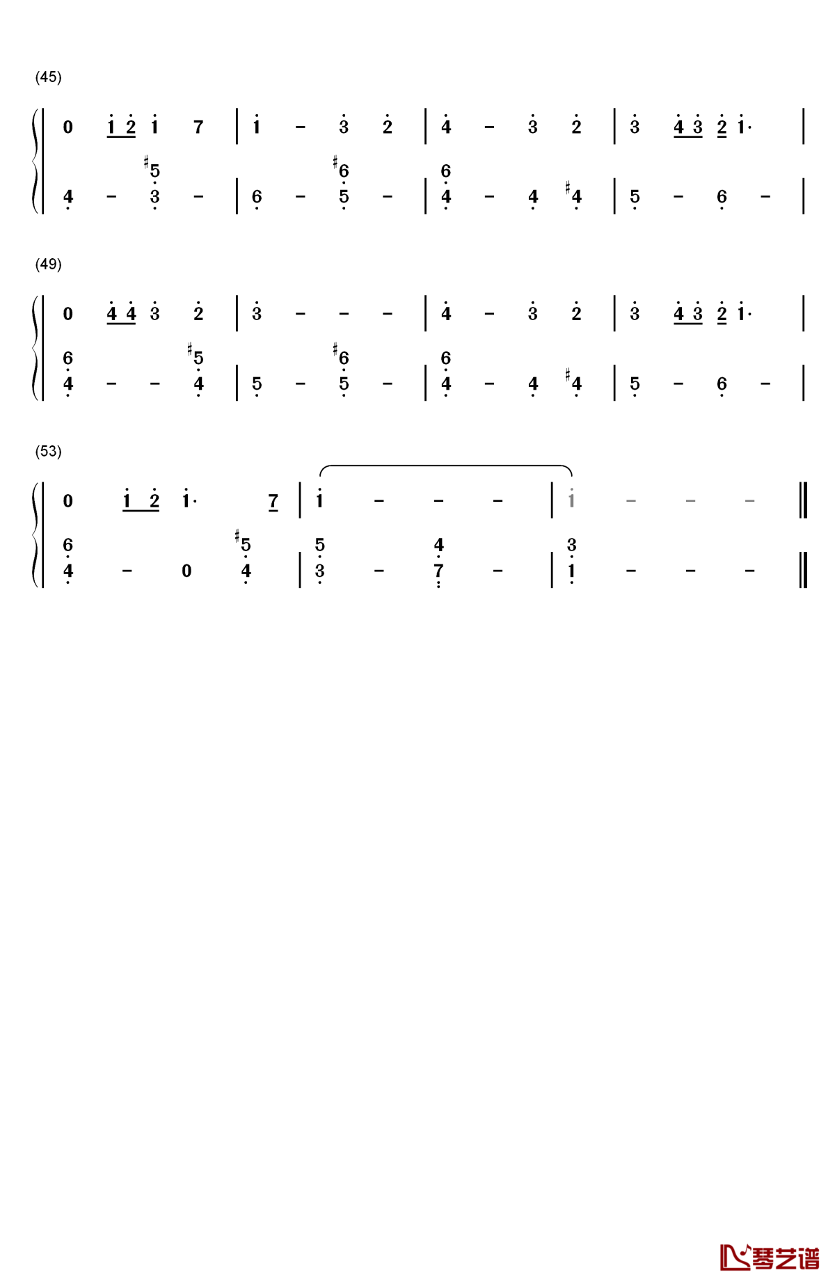 bridge over troubled water钢琴简谱-数字双手-simon & garfunkel3