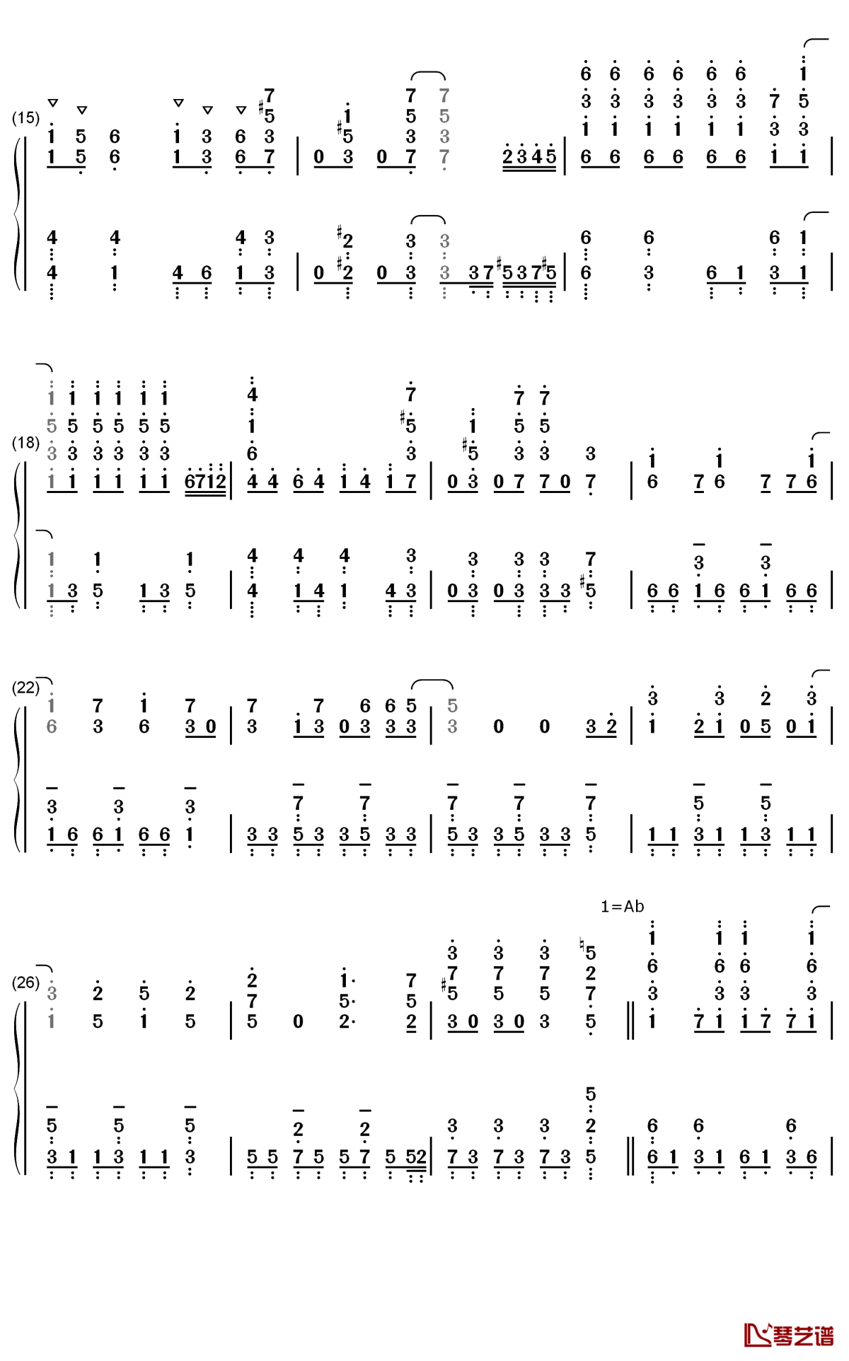 graphite diamond钢琴简谱-数字双手-may'n2