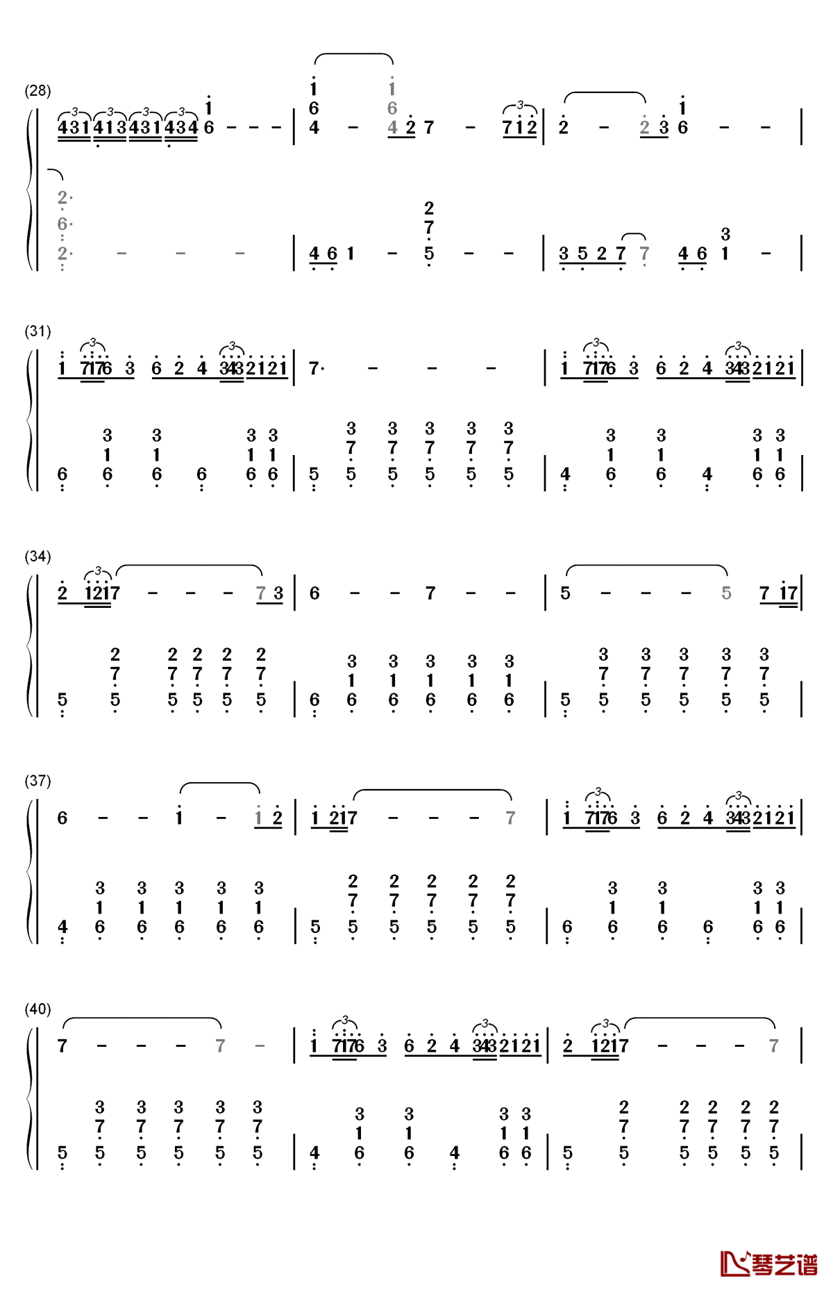 the whole truth钢琴简谱-数字双手-carlos cipa3