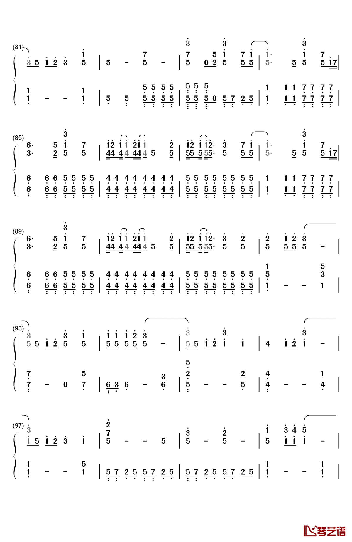 welcome to the black parade钢琴简谱-数字双手-my chemical romance5