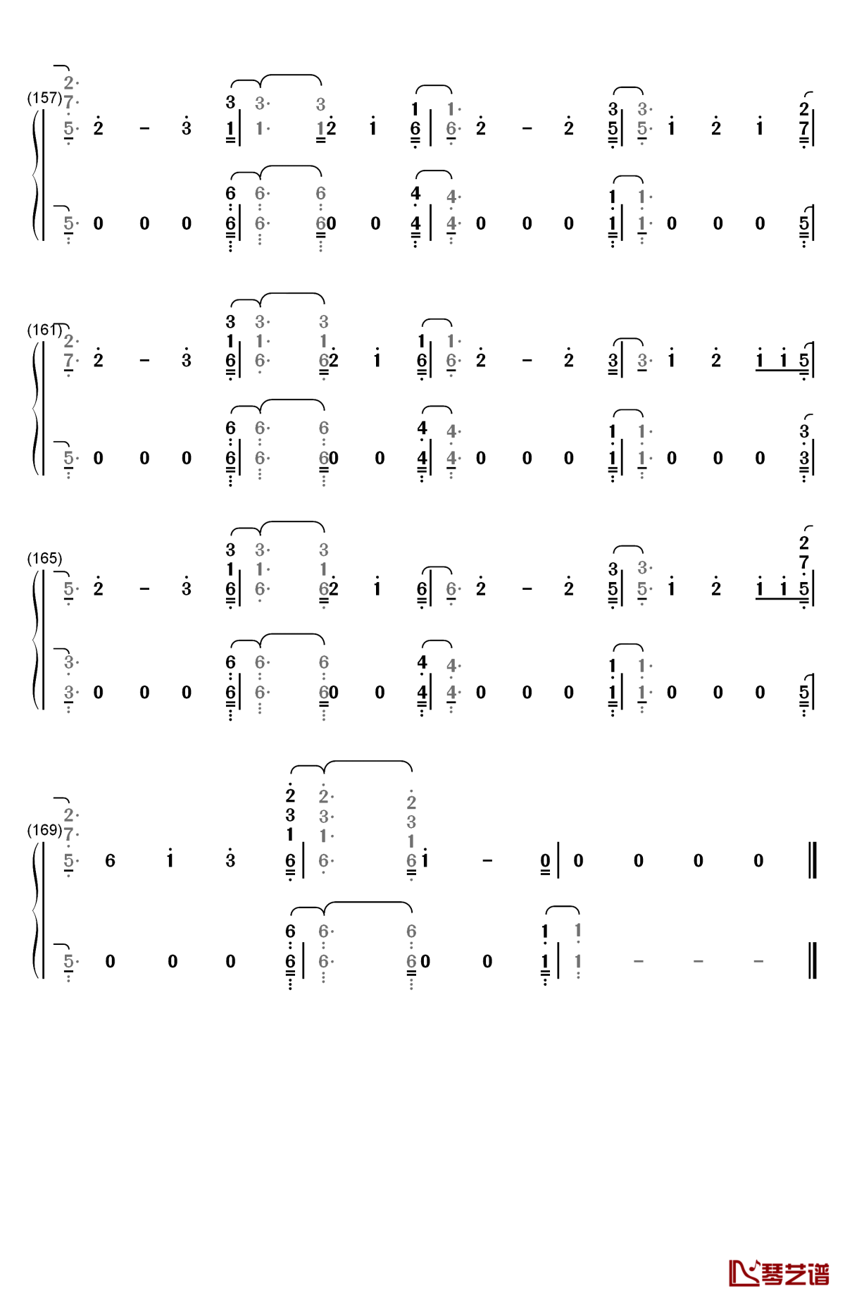 stargazing钢琴简谱-数字双手-kygo8