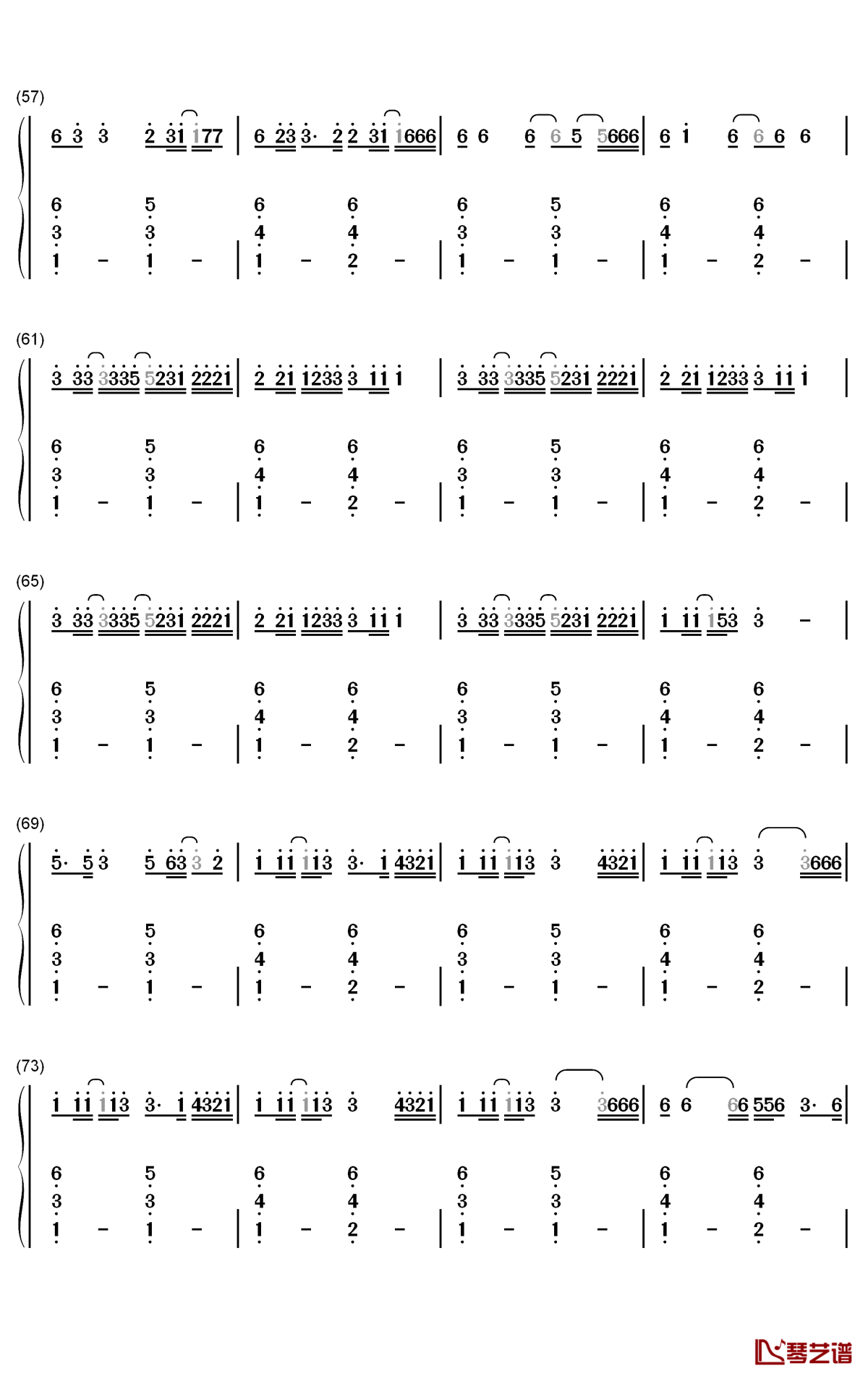 boyfriend钢琴简谱-数字双手-mabel4