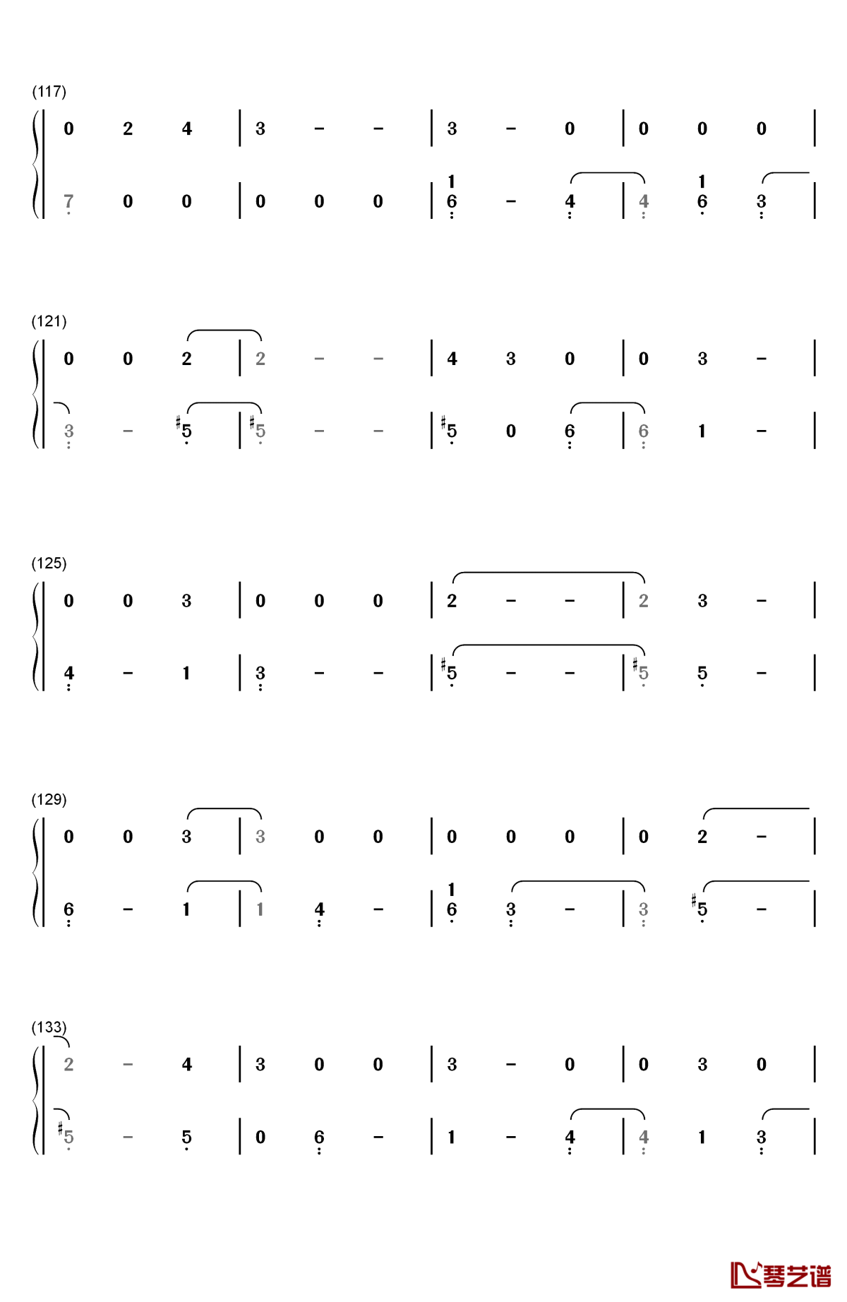 havana钢琴简谱-数字双手-camila cabello7