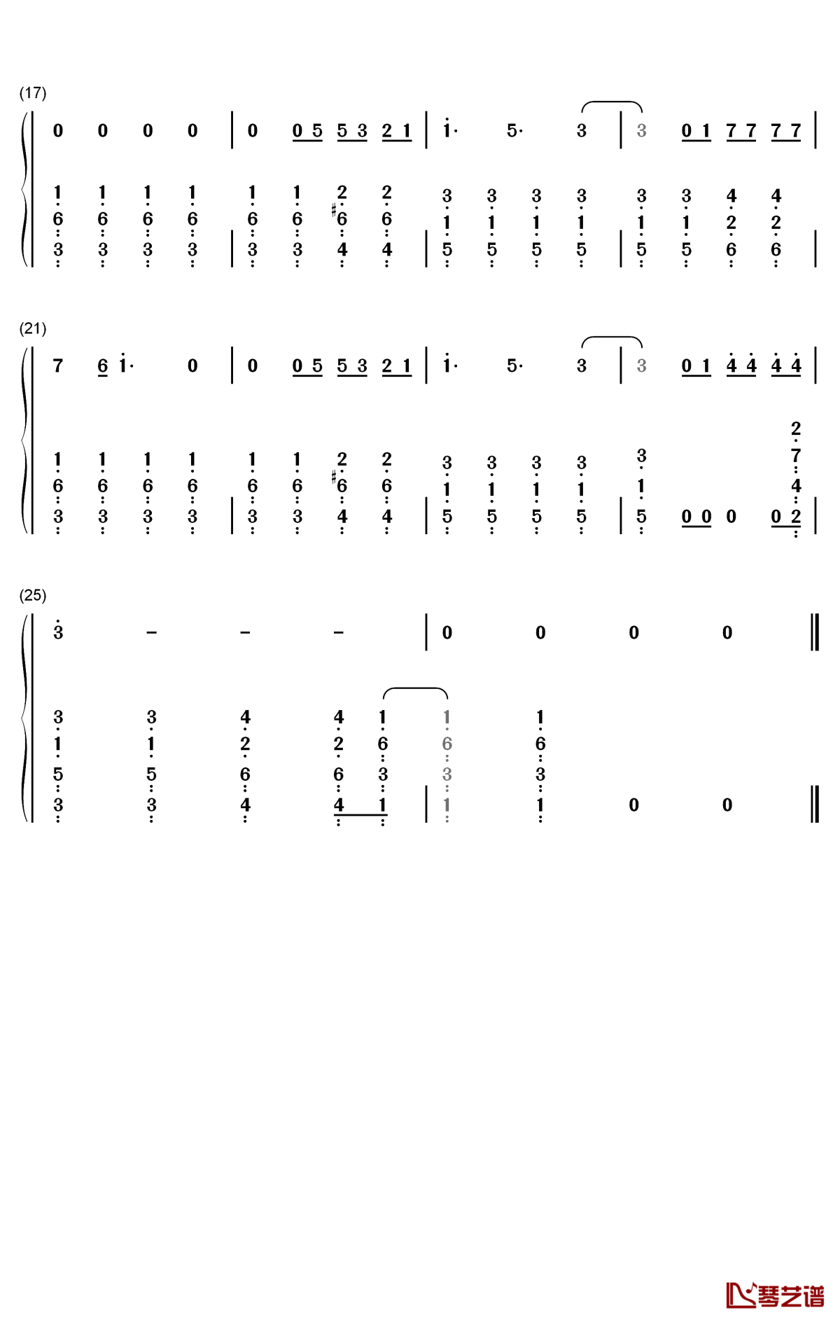 since u been gone钢琴简谱-数字双手-kelly clarkson2