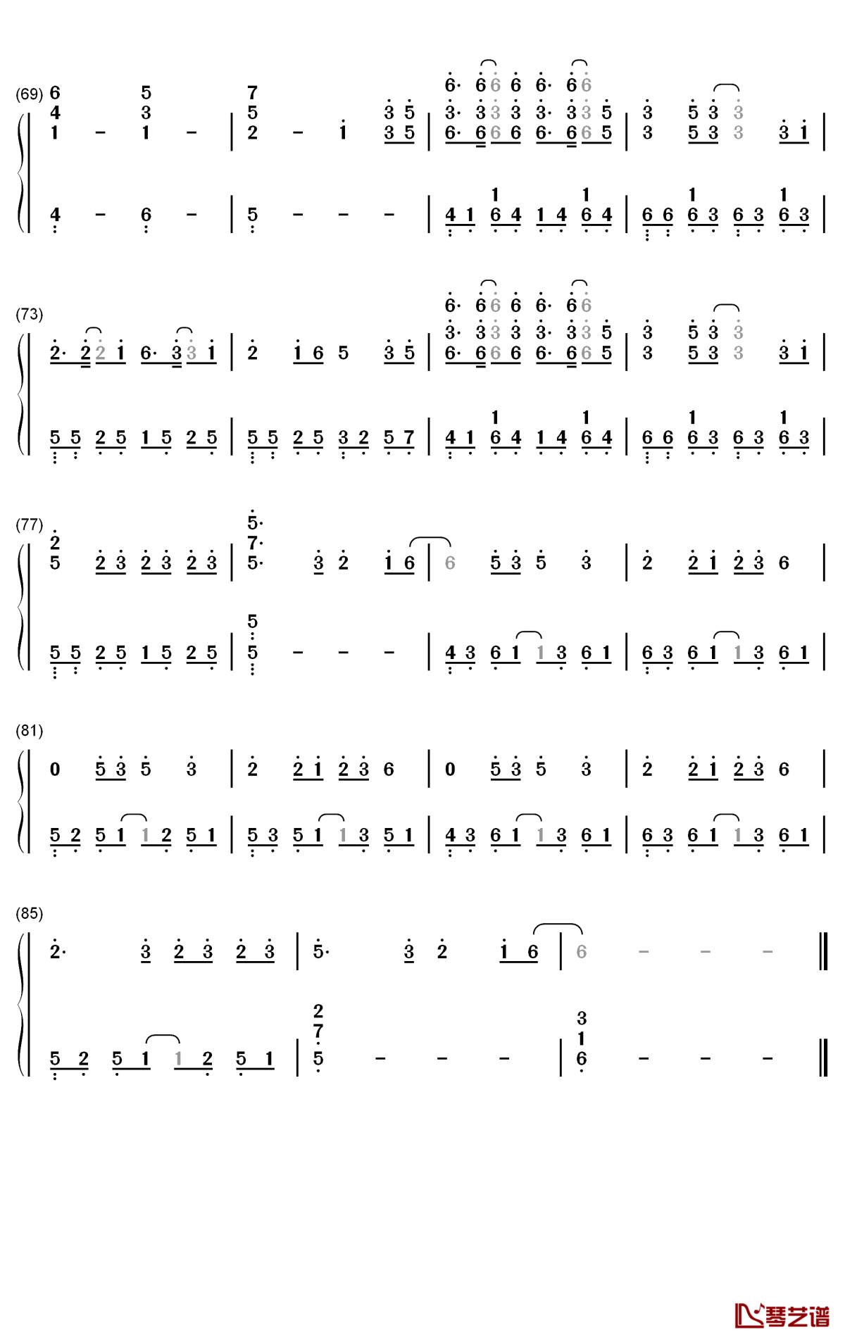 dream it possible钢琴简谱-数字双手-delacey4