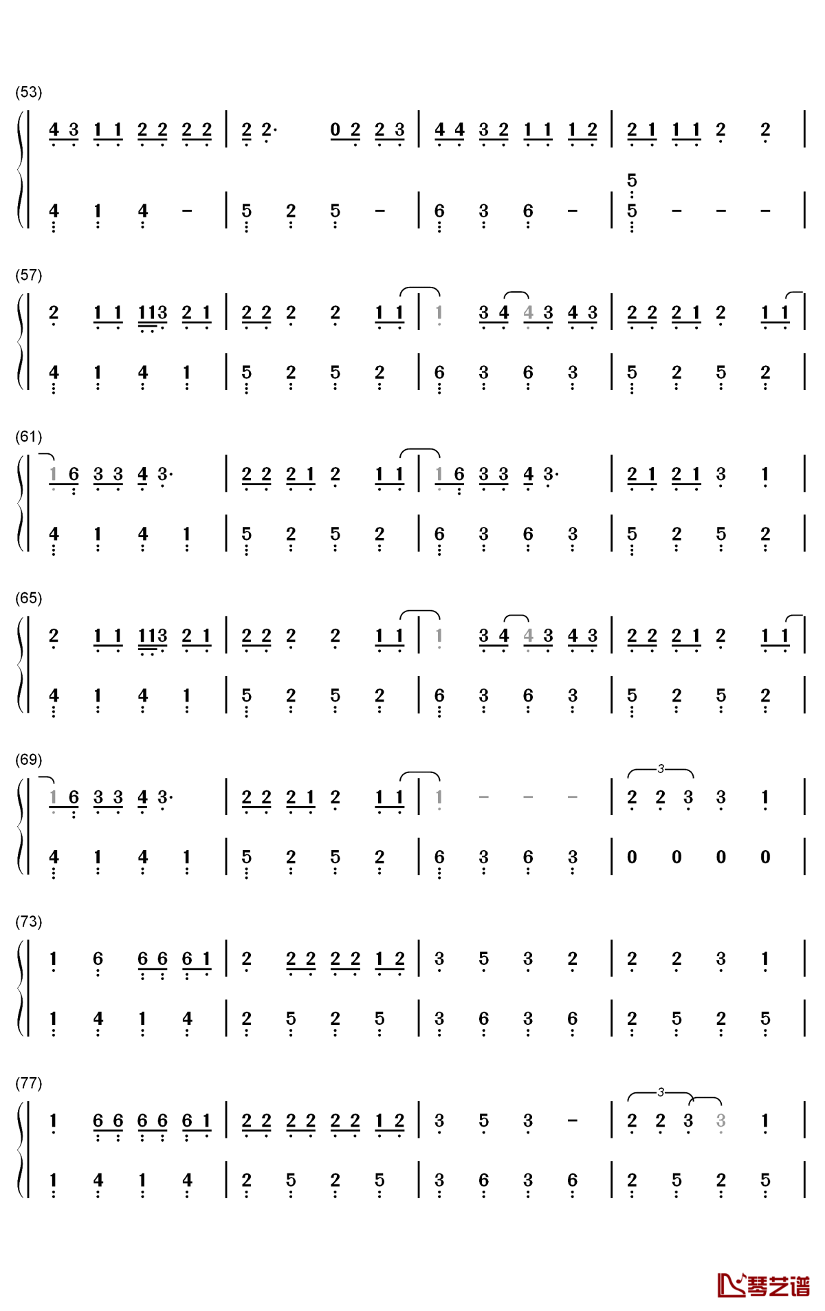 caramelo钢琴简谱-数字双手-ozuna3