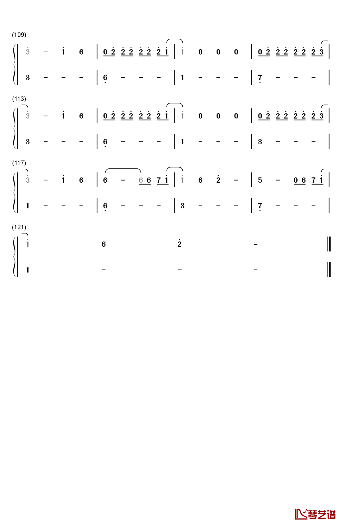 o.d on you钢琴简谱-数字双手-violet days5