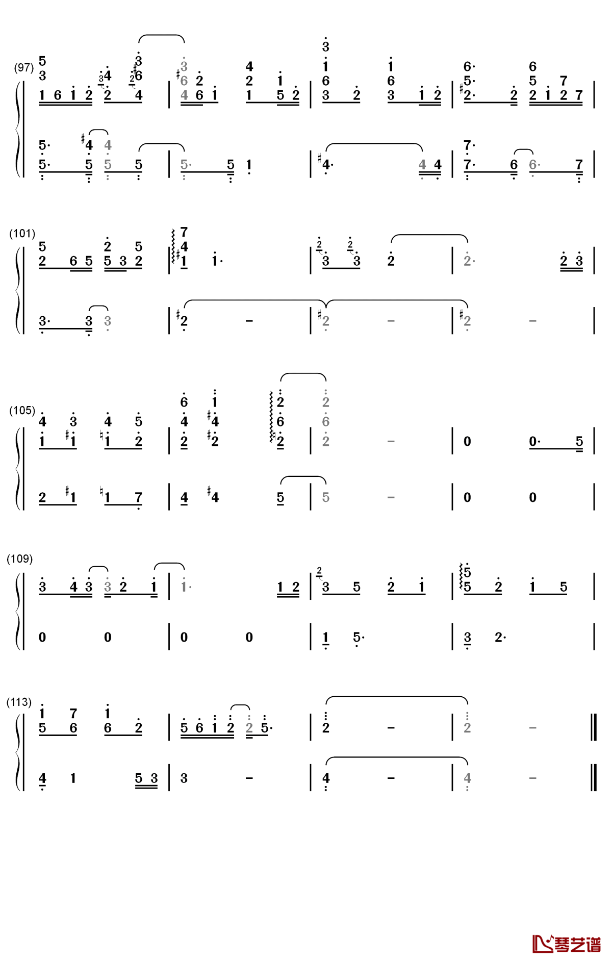 all about you钢琴简谱-数字双手-太妍6