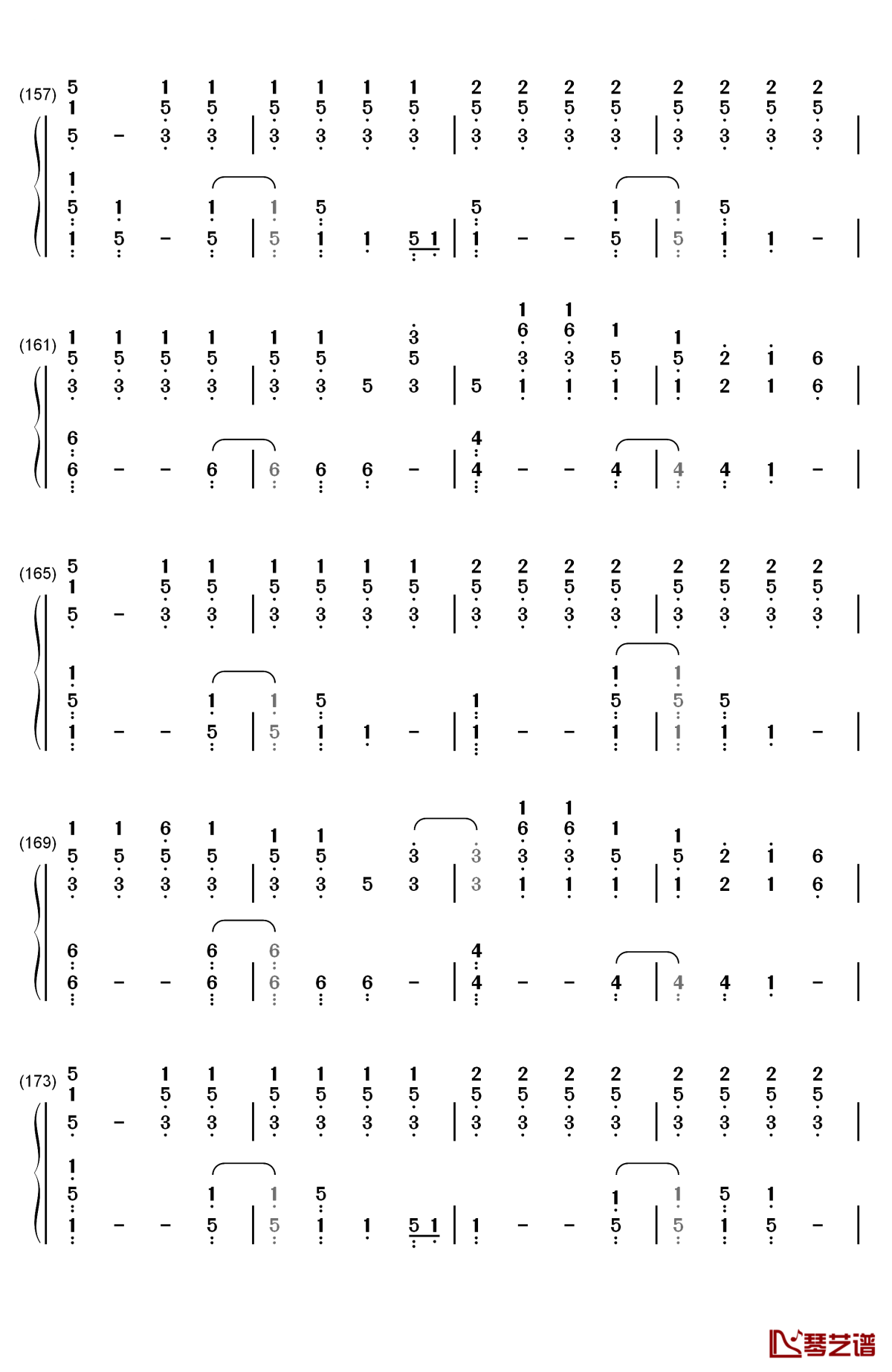 the scientist钢琴简谱-数字双手-coldplay9