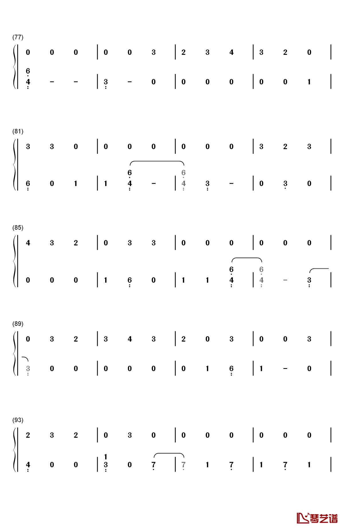 havana钢琴简谱-数字双手-camila cabello5