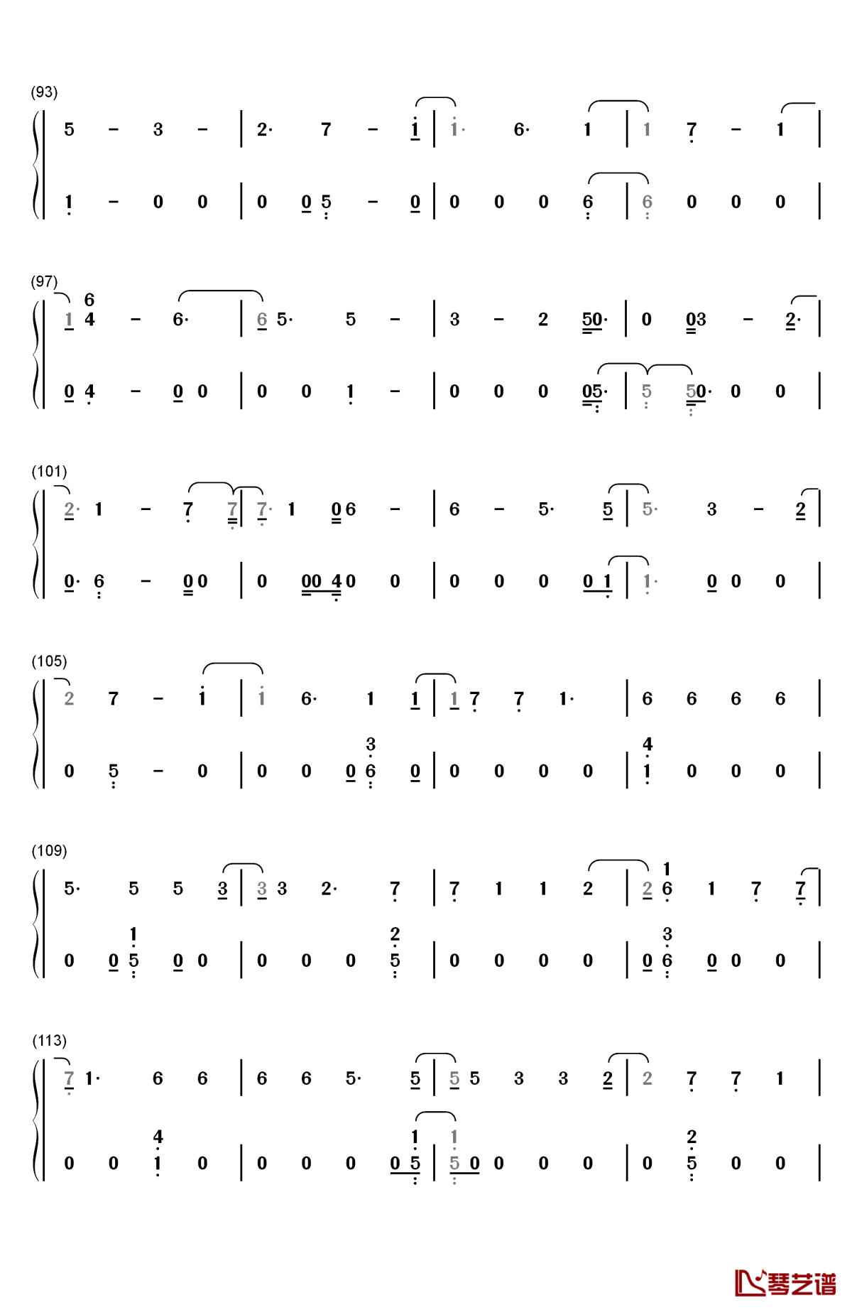 pizza钢琴简谱-数字双手-martin garrix5