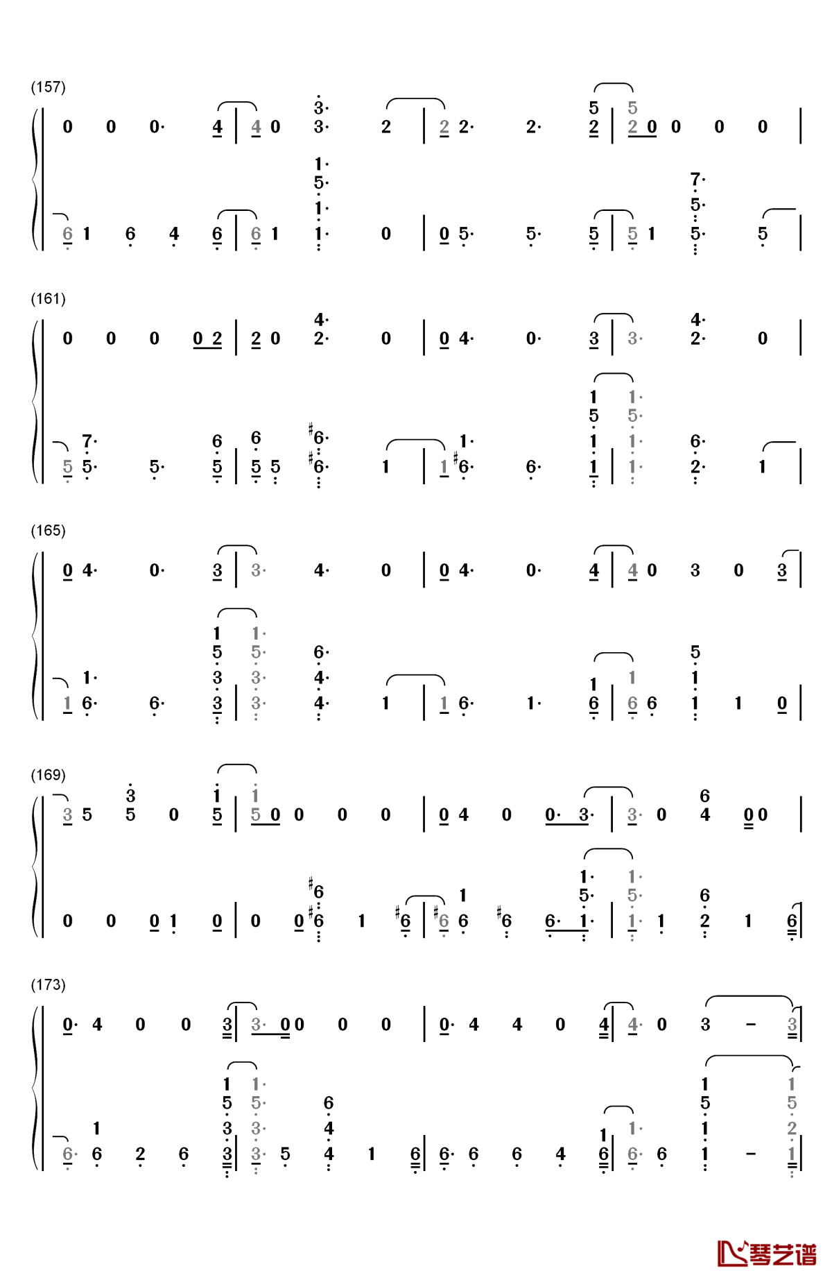 say something钢琴简谱-数字双手-justin timberlake9