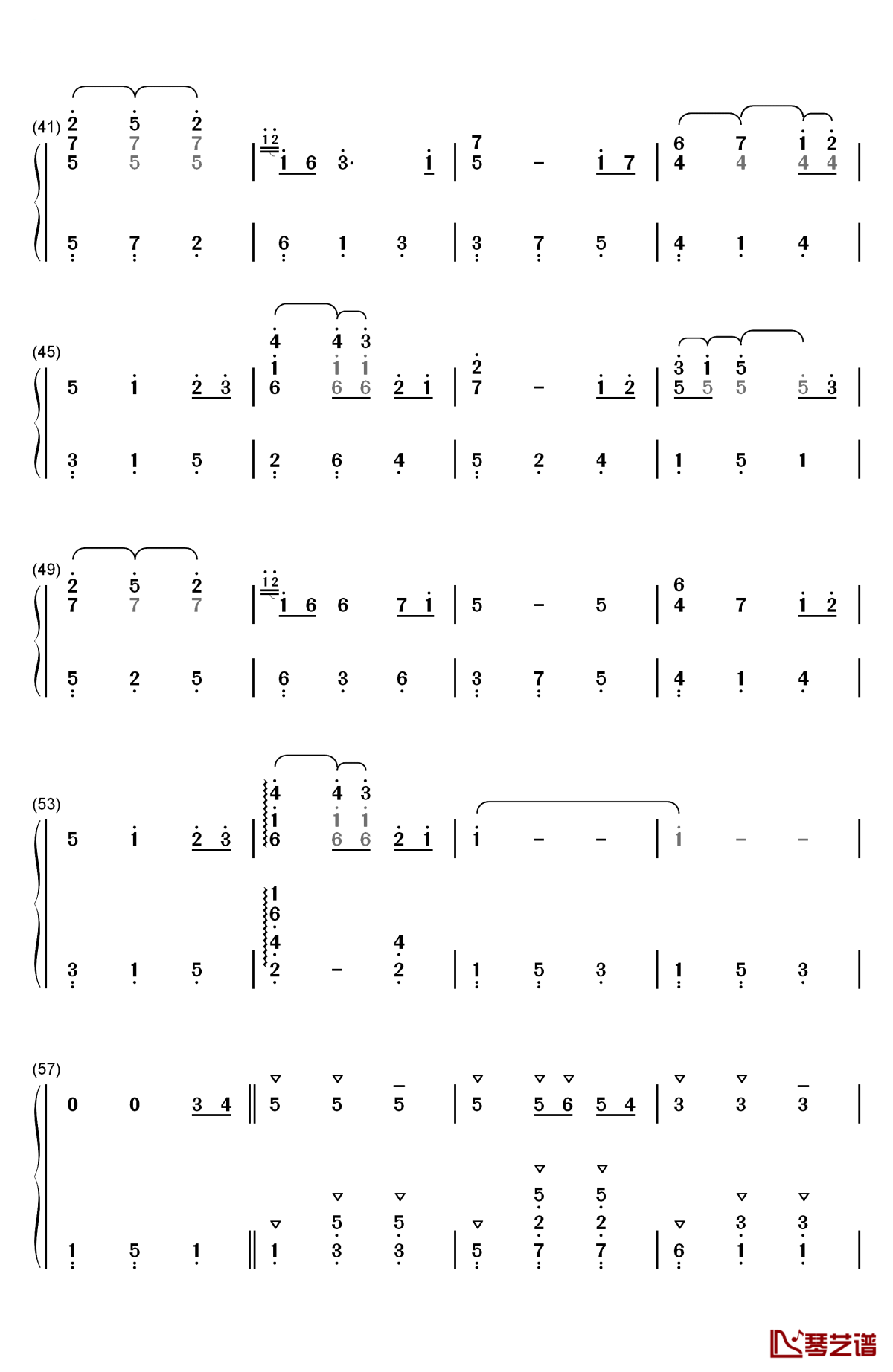 always with me钢琴简谱-数字双手-久石让 宫崎骏3