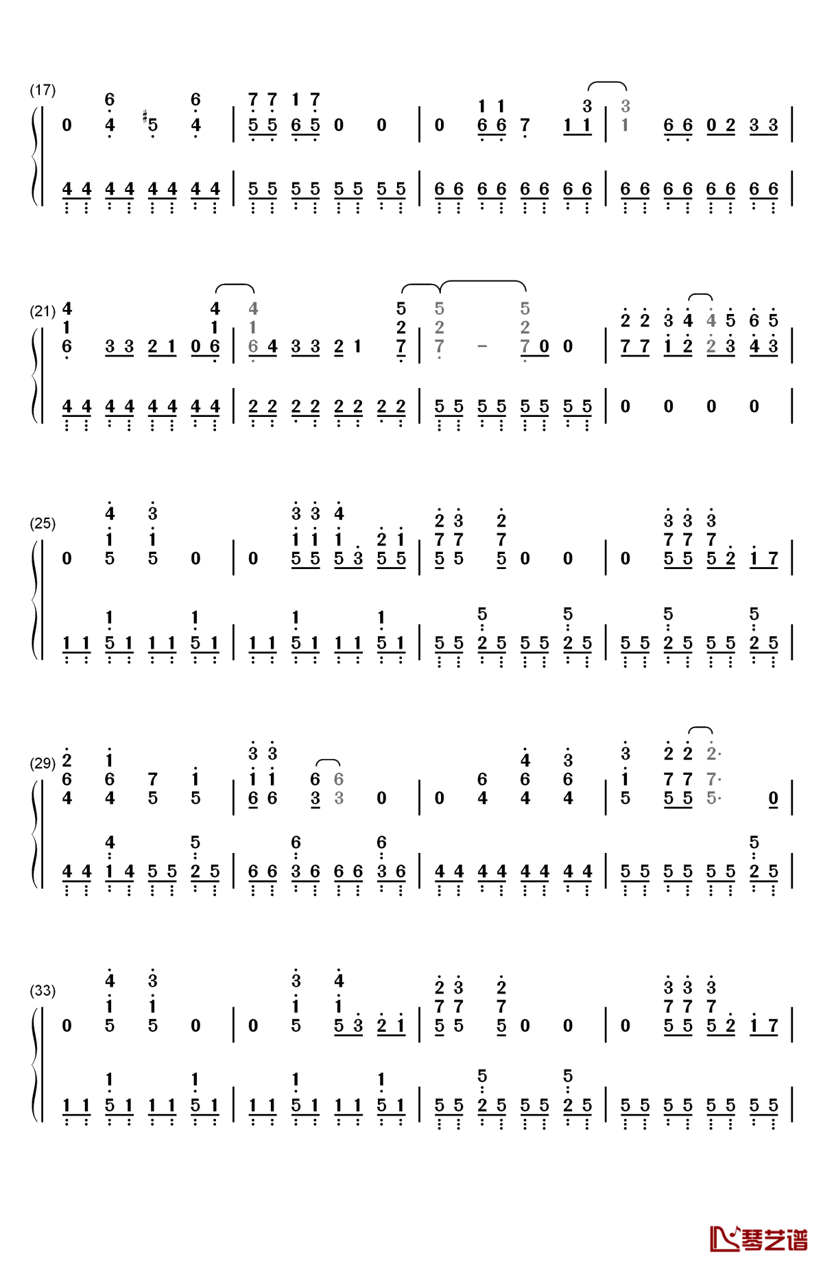 高斯奥特曼钢琴简谱-数字双手-tōru fuyuki2