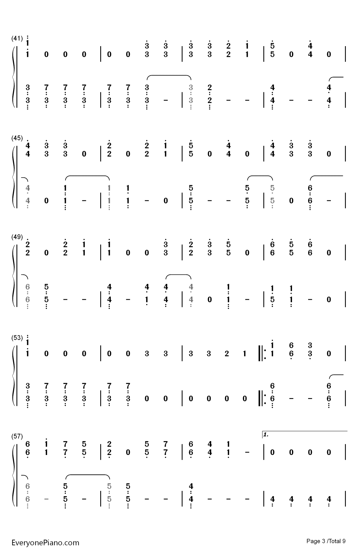 dangerously钢琴简谱-数字双手-charlie puth3