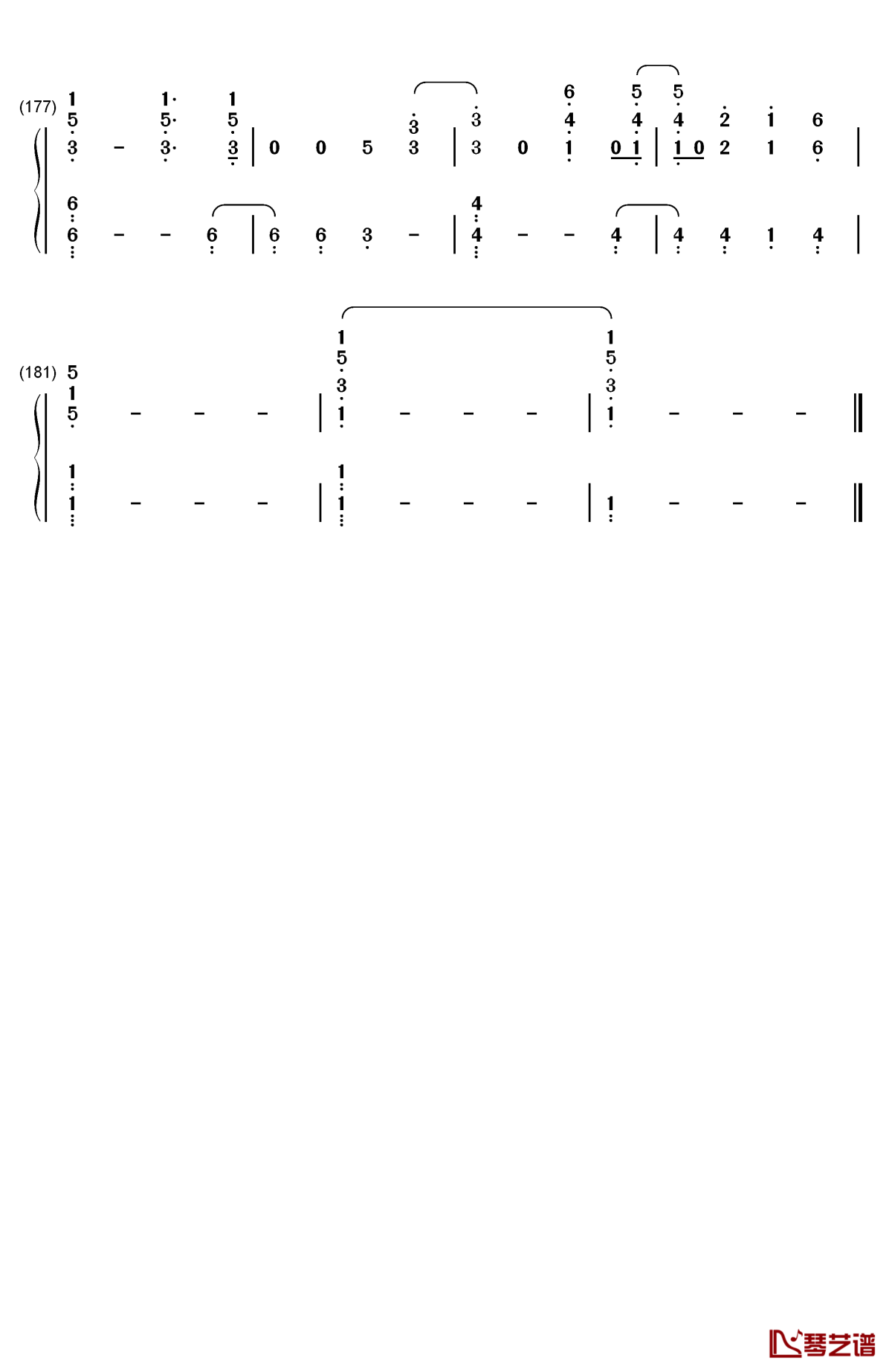 the scientist钢琴简谱-数字双手-coldplay10