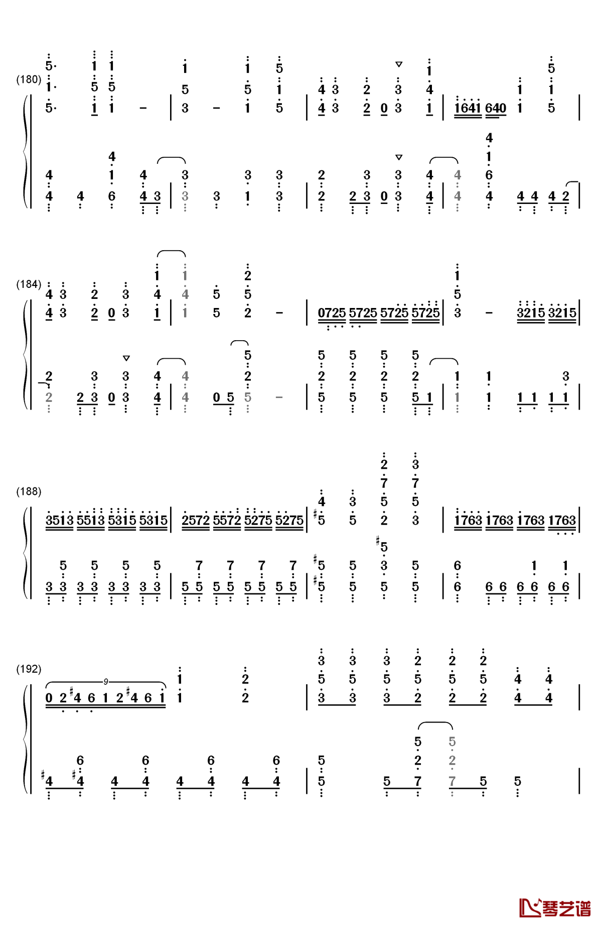 地球最后の告白を钢琴简谱-数字双手-gumi12