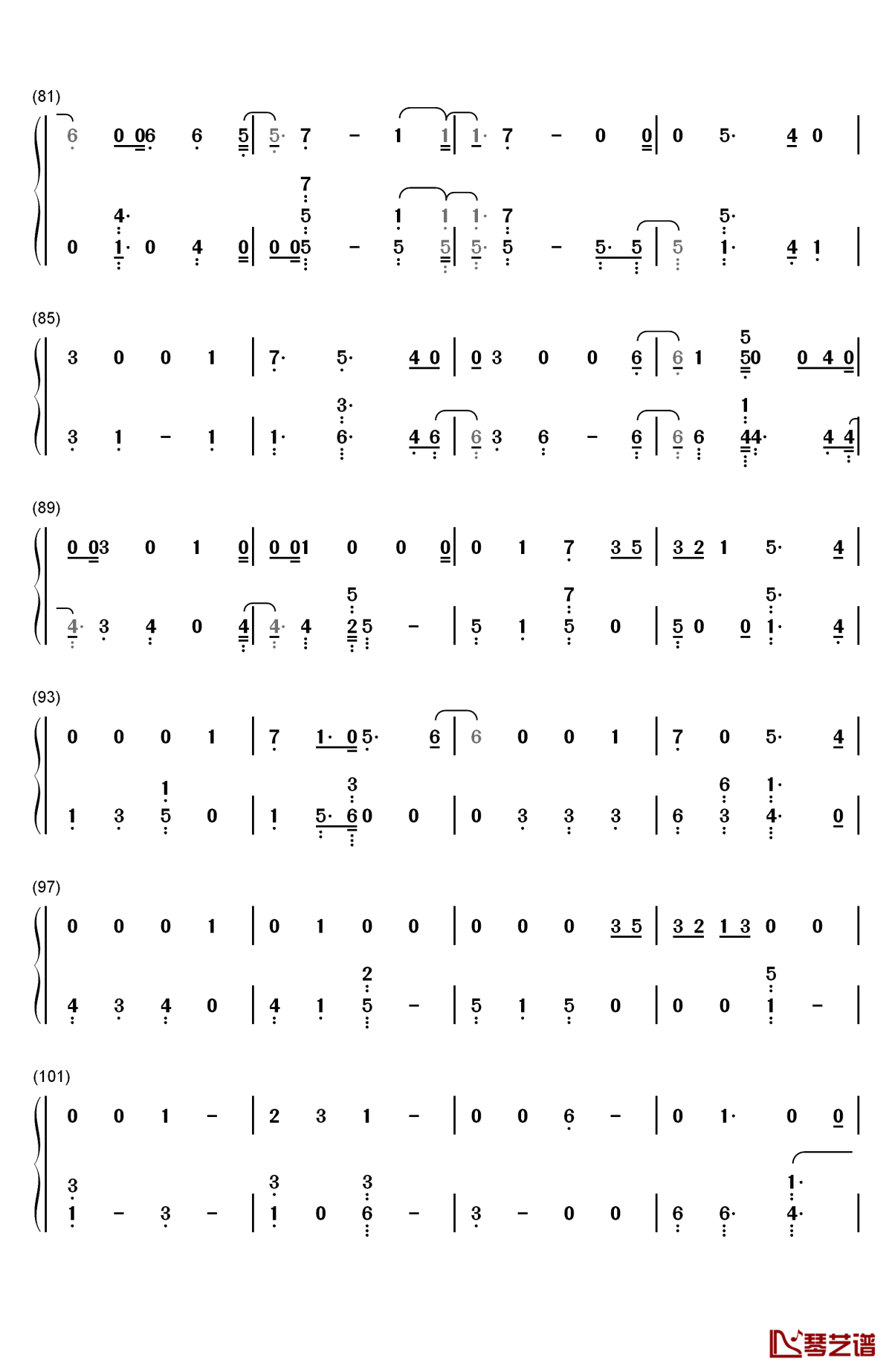 epiphany钢琴简谱-数字双手-防弹少年团5