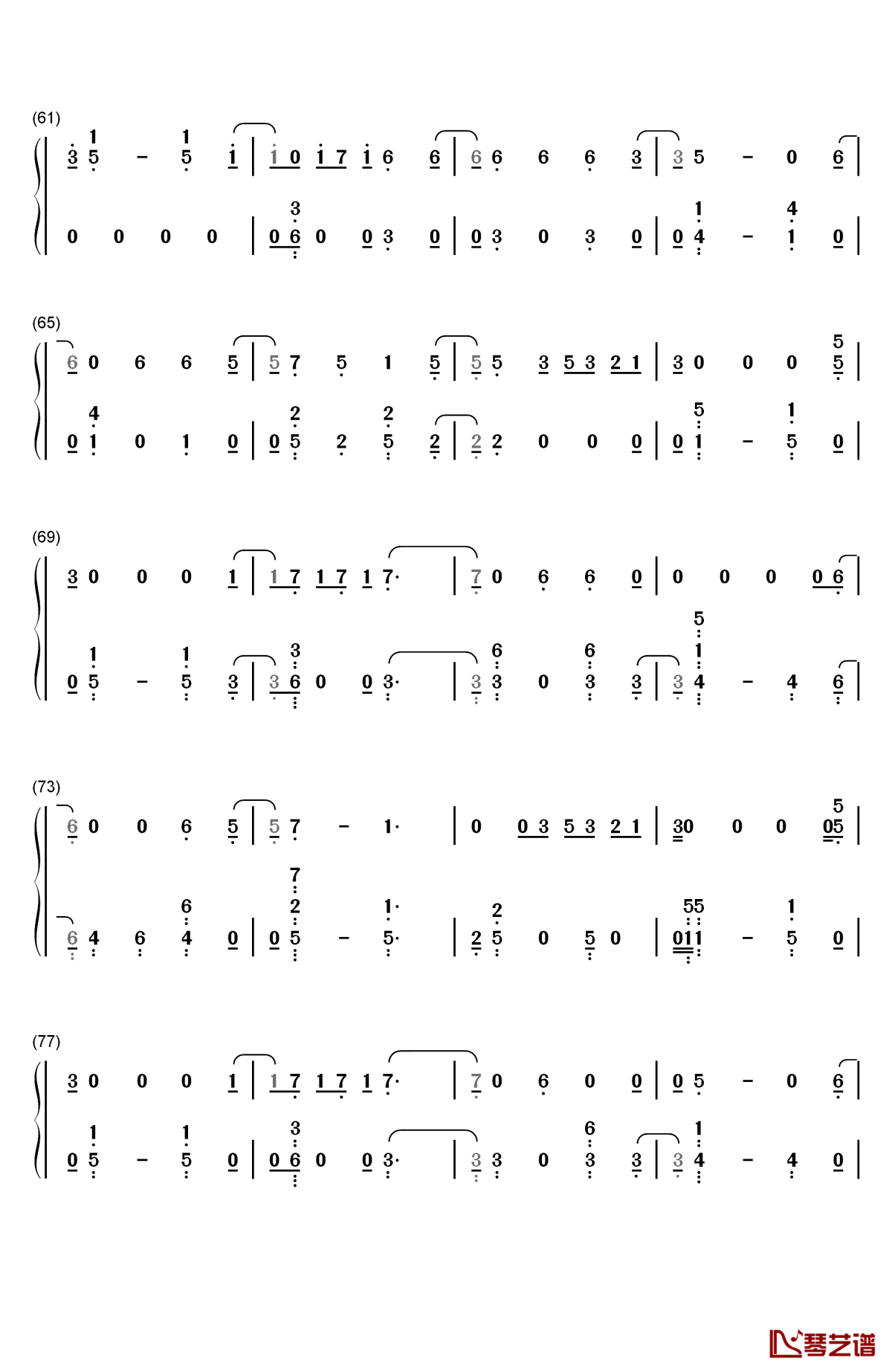 epiphany钢琴简谱-数字双手-防弹少年团4