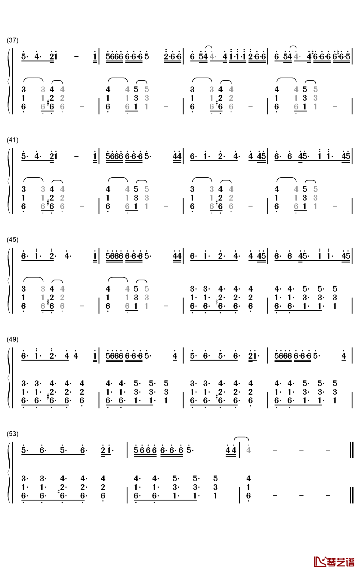 higher ground钢琴简谱-数字双手-martin garrix john martin3