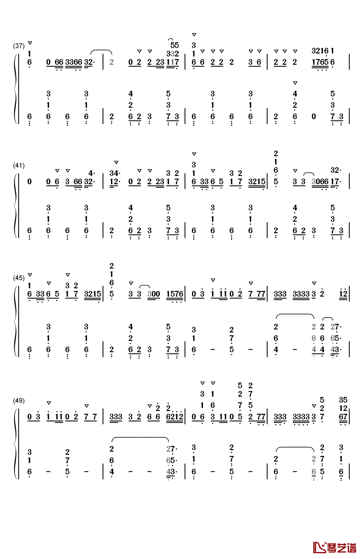 break up with your girlfriend i am bored钢琴简谱-数字双手-ariana grande3