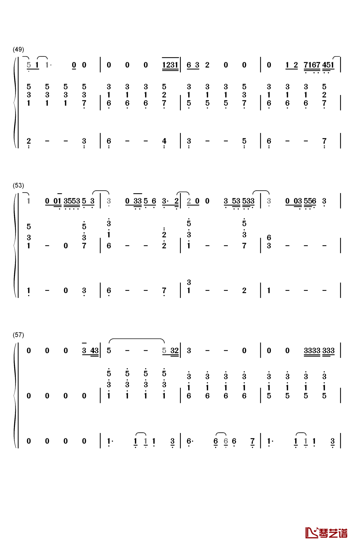 just a little bit of your heart钢琴简谱-数字双手-ariana grande5