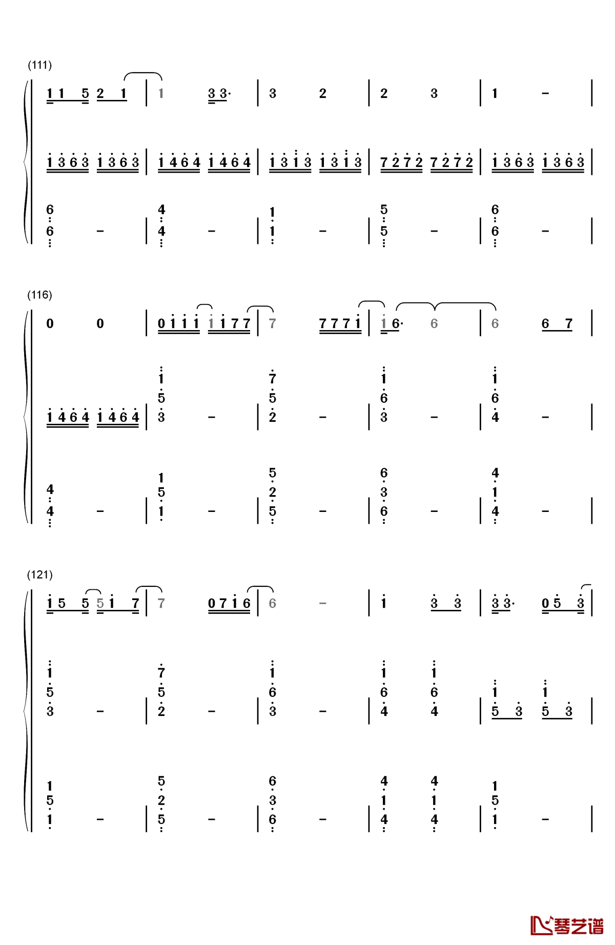 someone like you钢琴简谱-数字双手-adele8