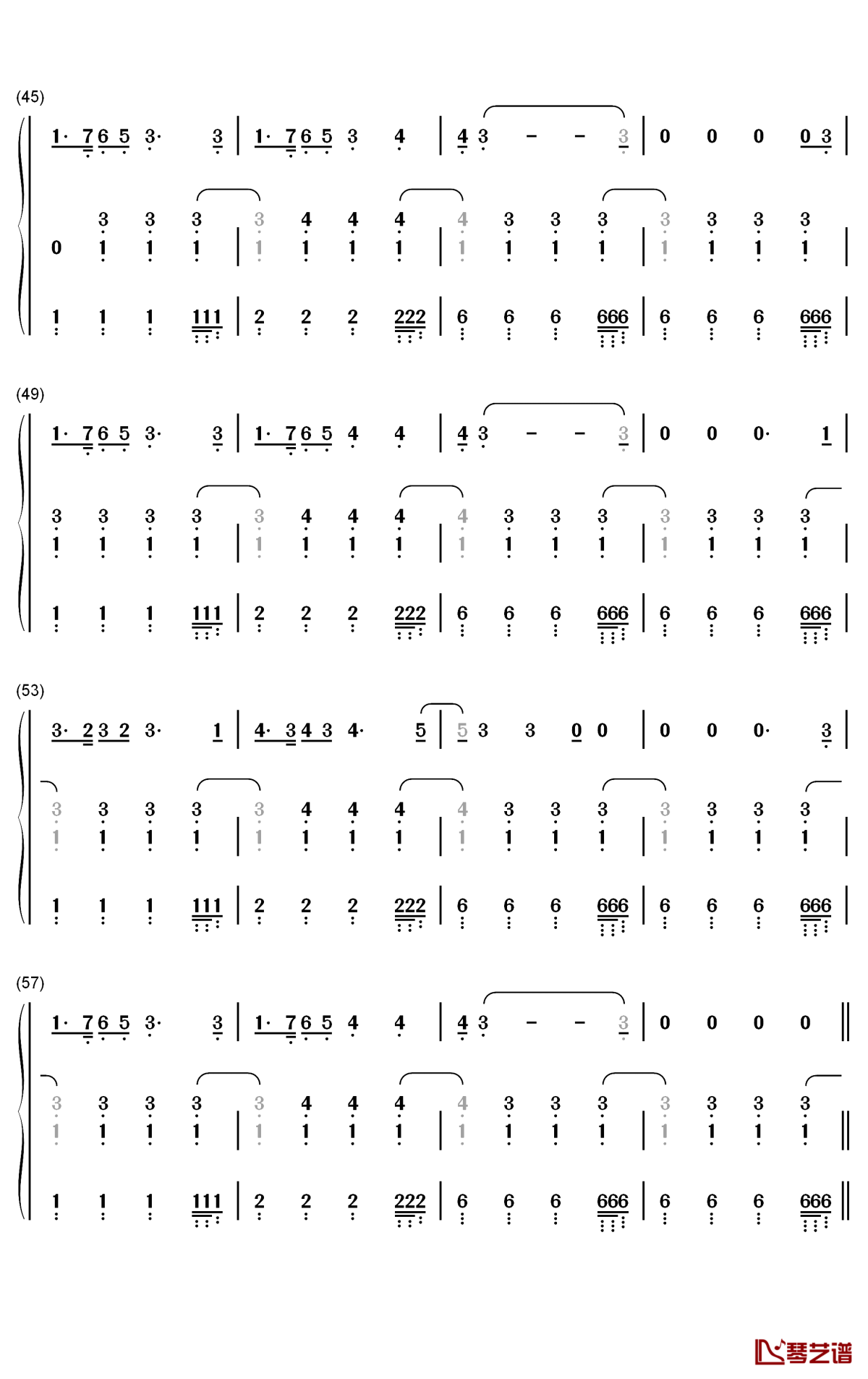 alcohol you钢琴简谱-数字双手-roxen4