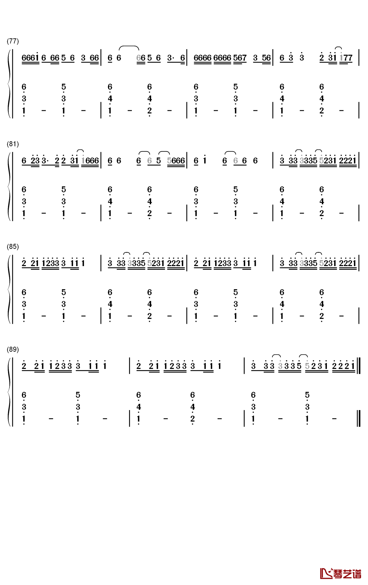 boyfriend钢琴简谱-数字双手-mabel5