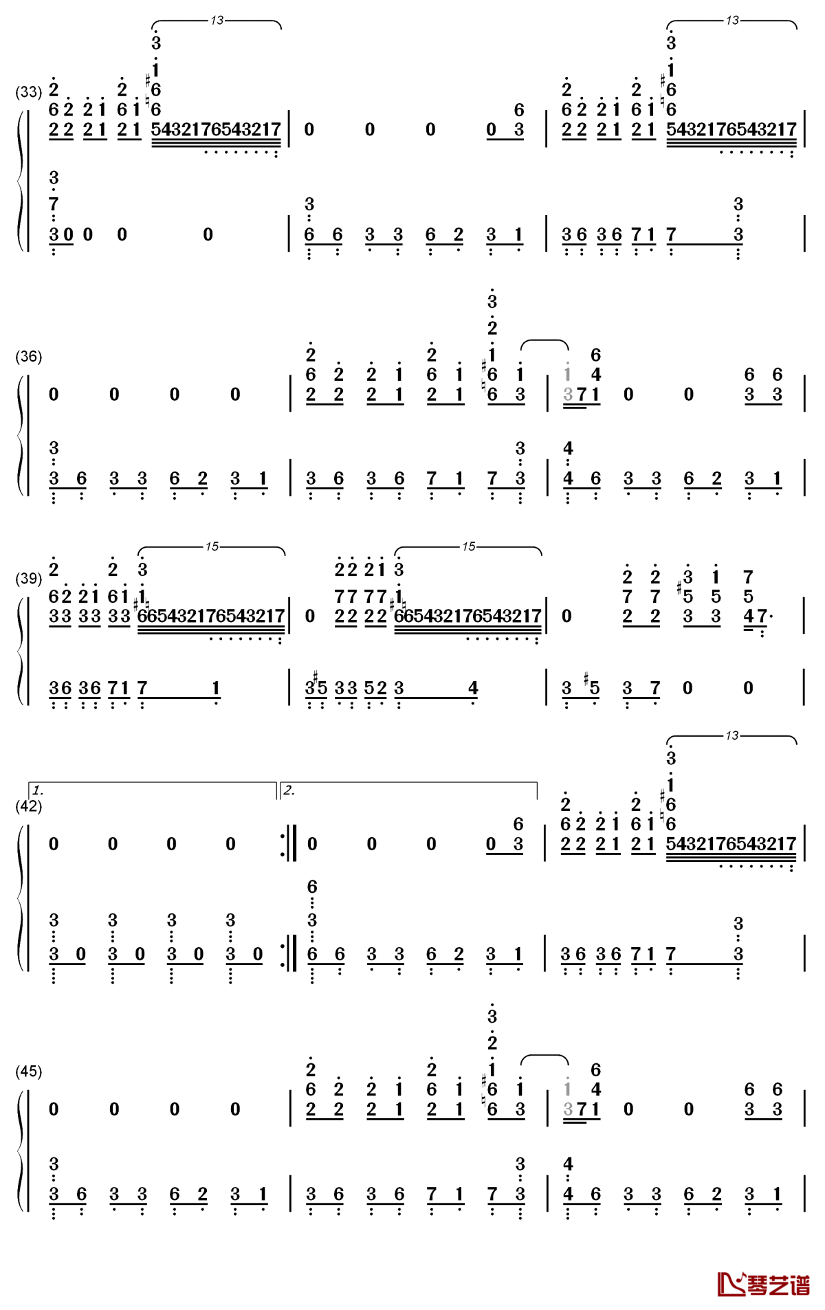 other side钢琴简谱-数字双手-miyavi3