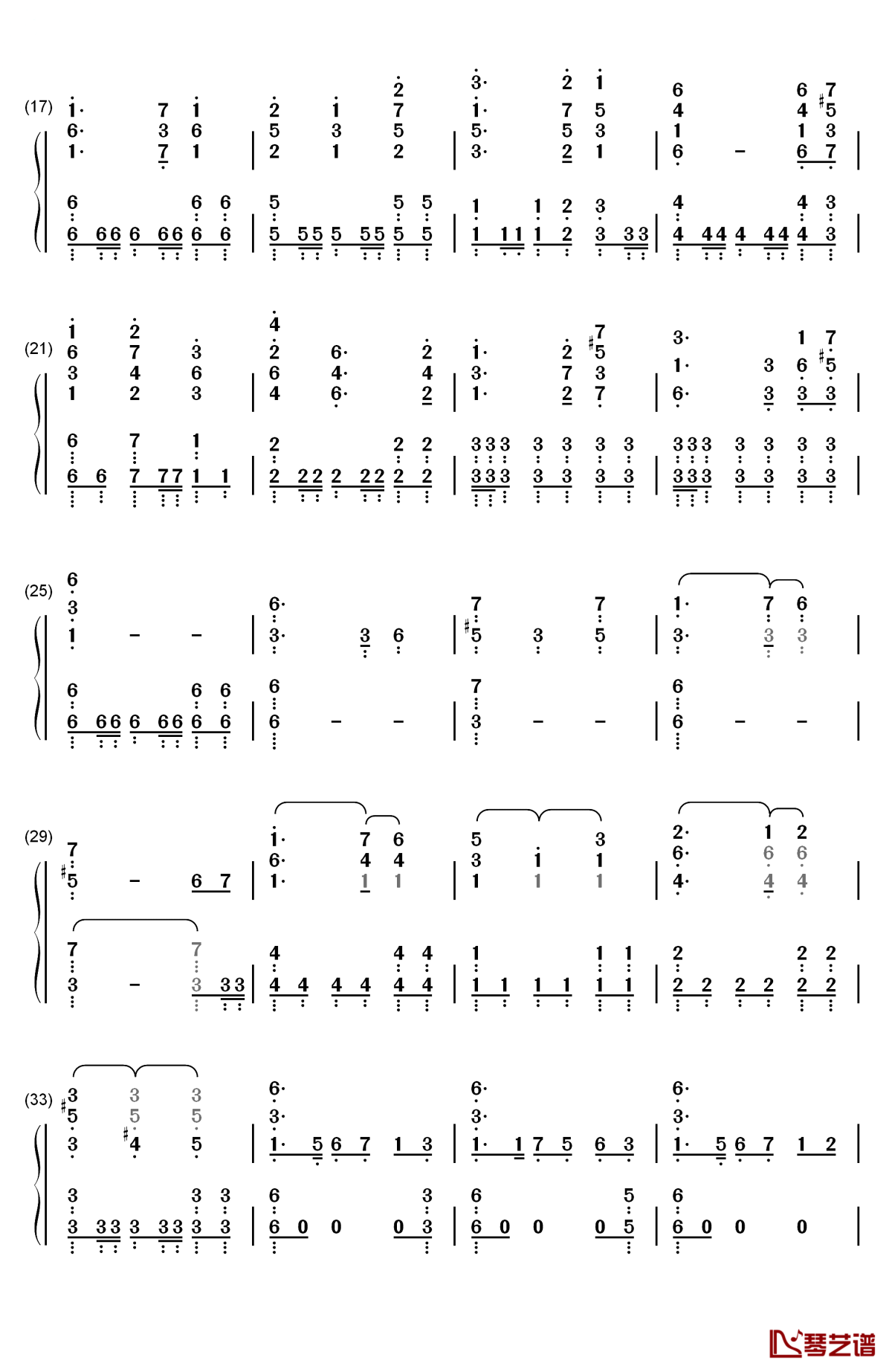 the medallion calls钢琴简谱-数字双手-hans zimmer2